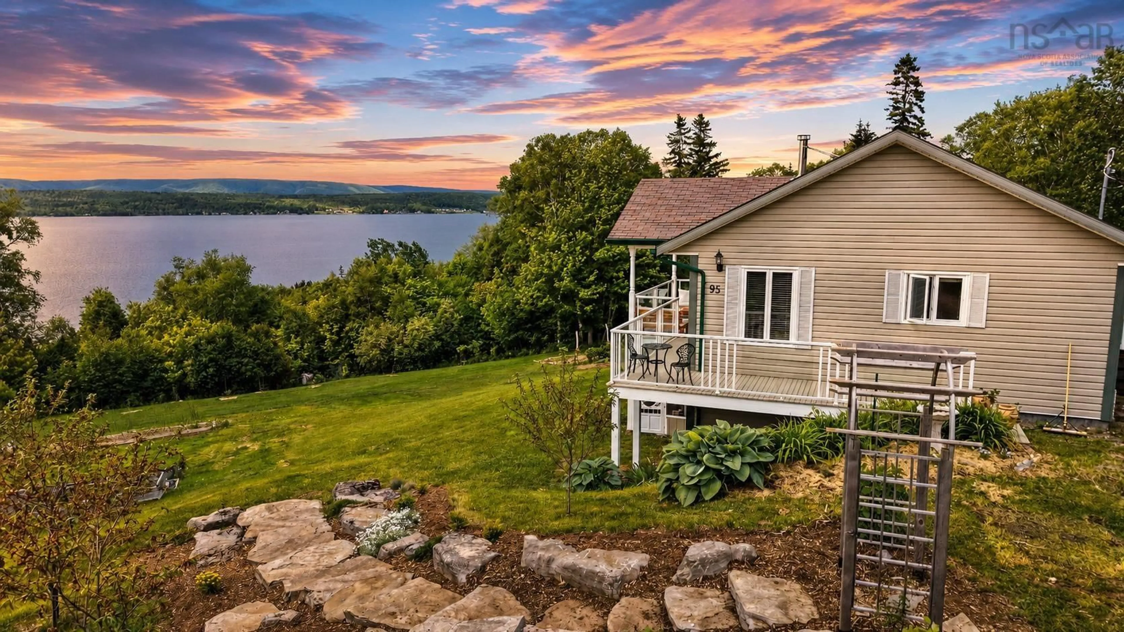 Patio, water/lake/river/ocean view for 95 Birchill Lane, Lower Washabuck Nova Scotia B2C 1P4
