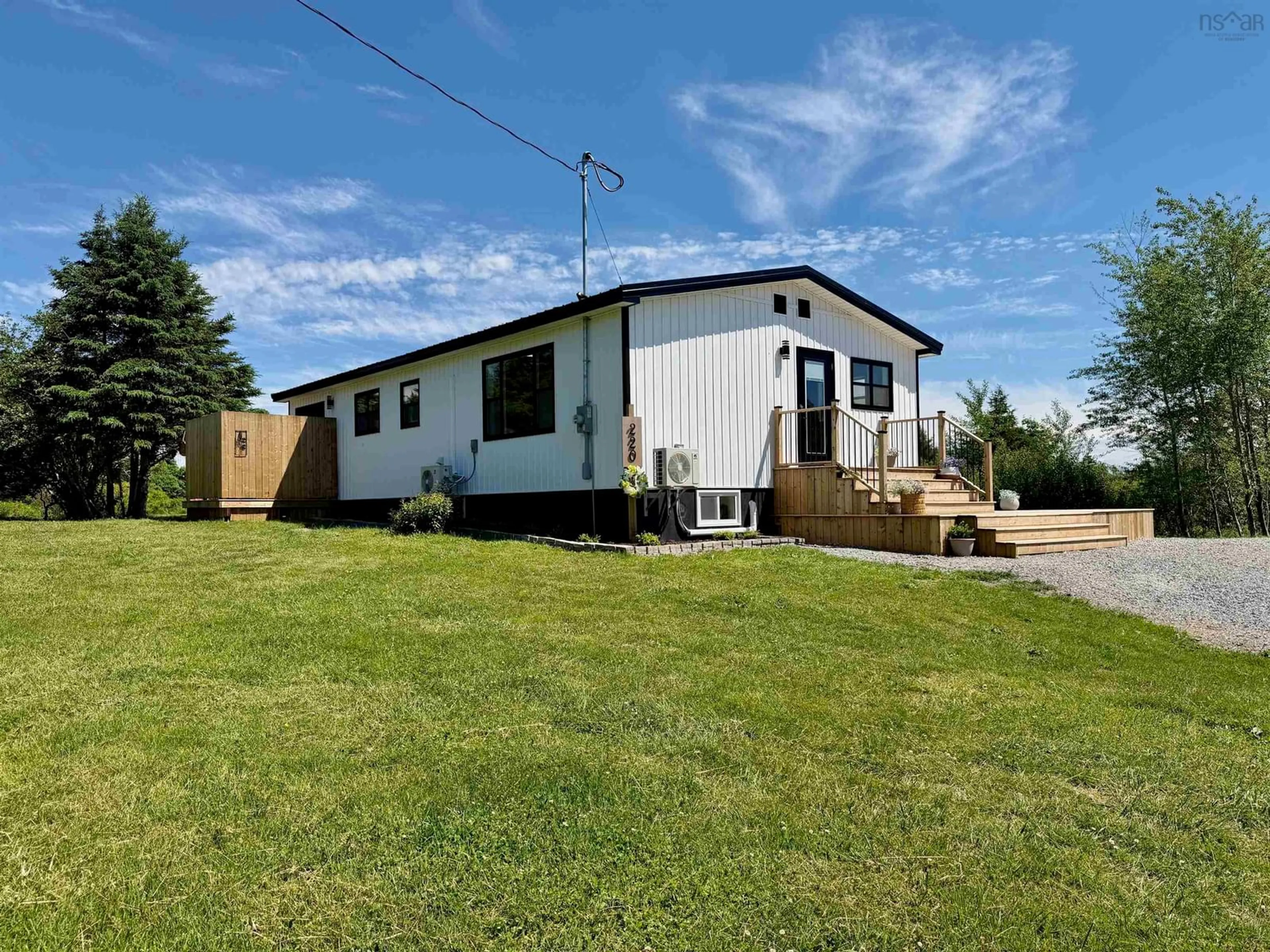 A pic from outside/outdoor area/front of a property/back of a property/a pic from drone, unknown for 220 Tinkham Rd, Brooklyn Nova Scotia B5A 4A7