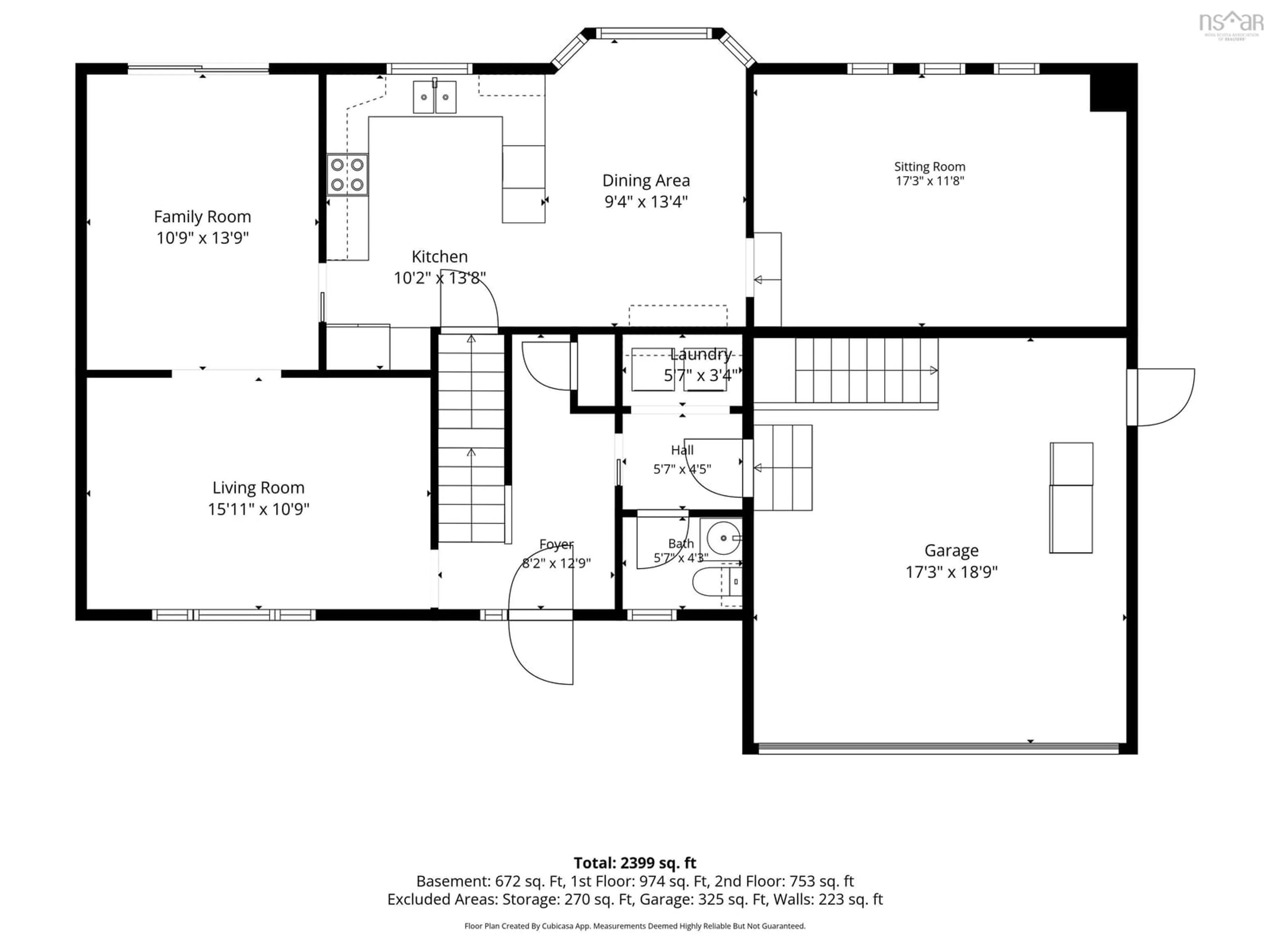 Floor plan for 48 Amberwood Cres, Westmount Nova Scotia B1R 2J8