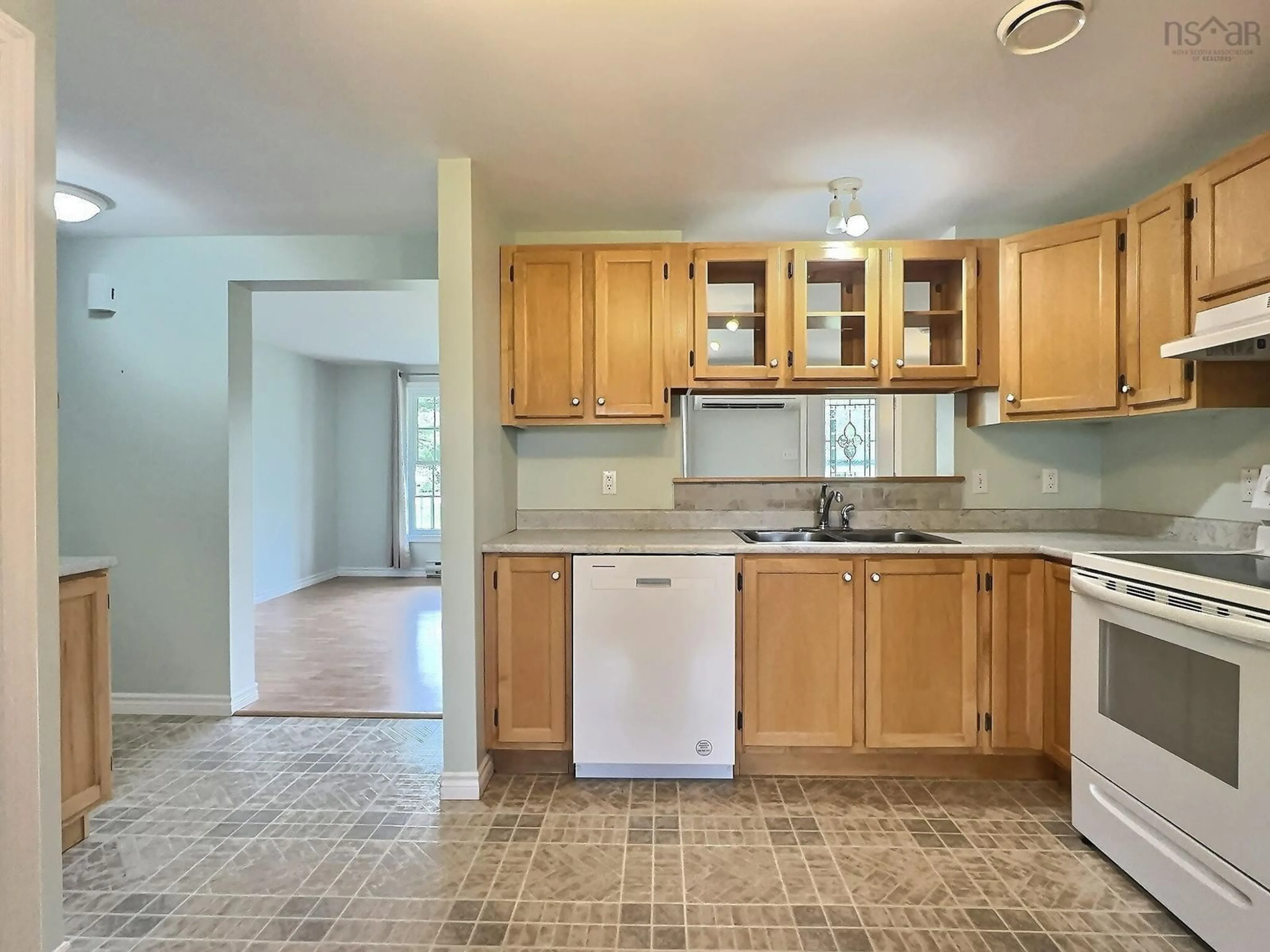 Open concept kitchen, ceramic/tile floor for 10216 209 Hwy, Diligent River Nova Scotia B0M 1S0