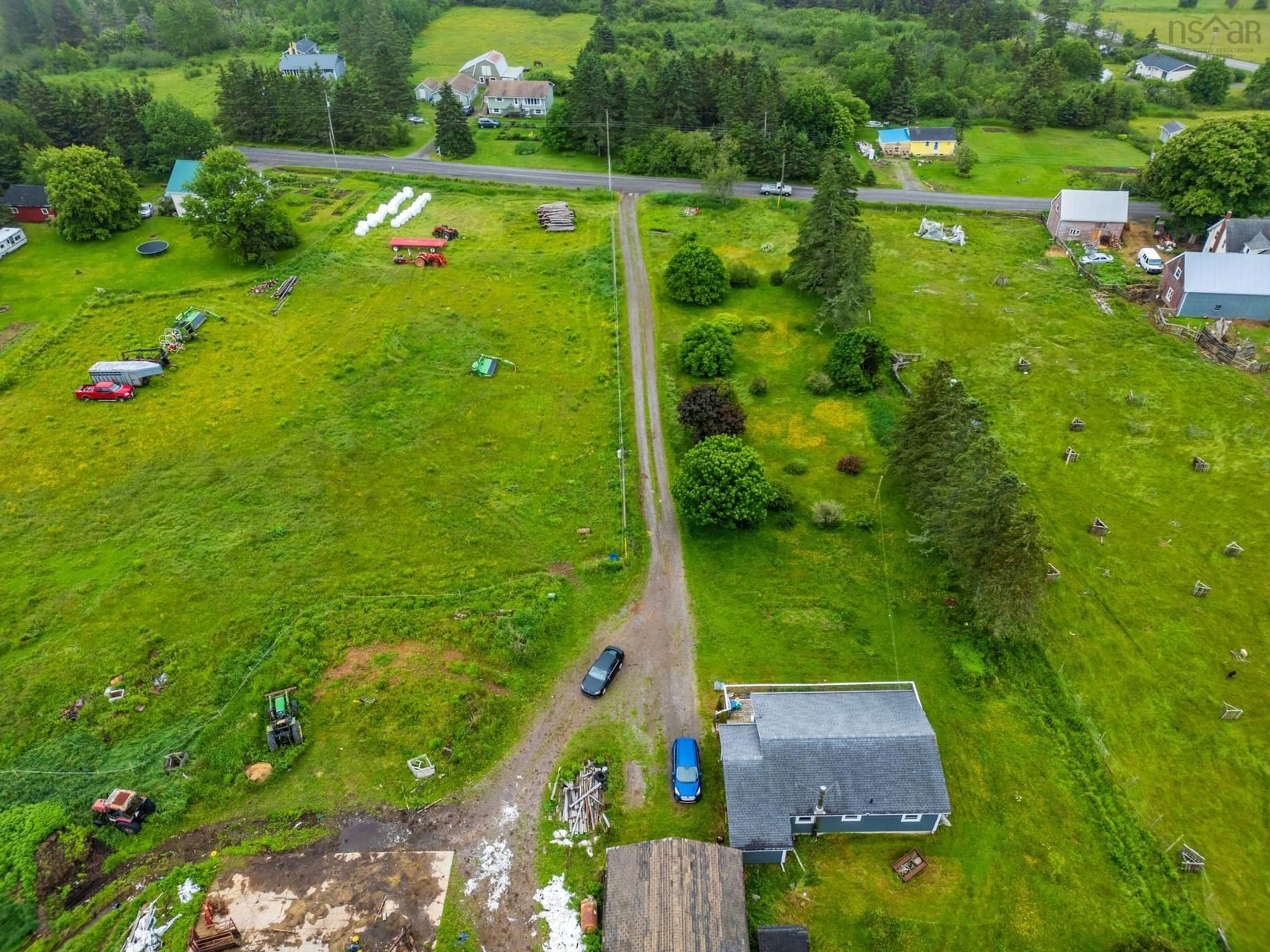 A pic from outside/outdoor area/front of a property/back of a property/a pic from drone, unknown for 39 Rogers Rd, Scots Bay Nova Scotia B0P 1H0