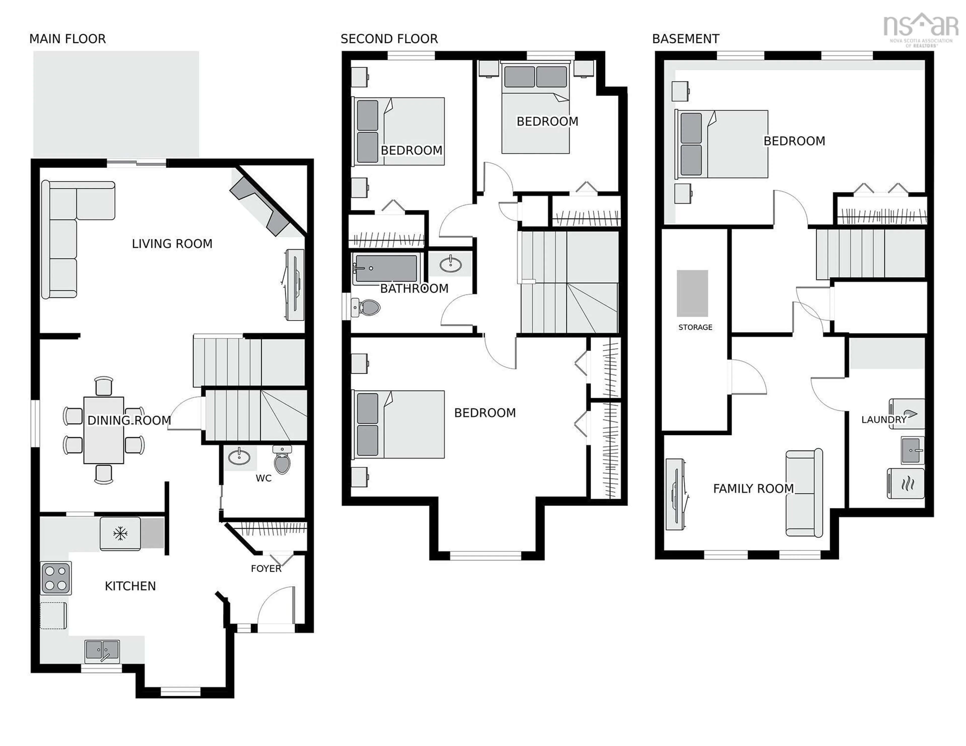 Floor plan for 154 Brentwood Ave, Timberlea Nova Scotia B3T 1K7