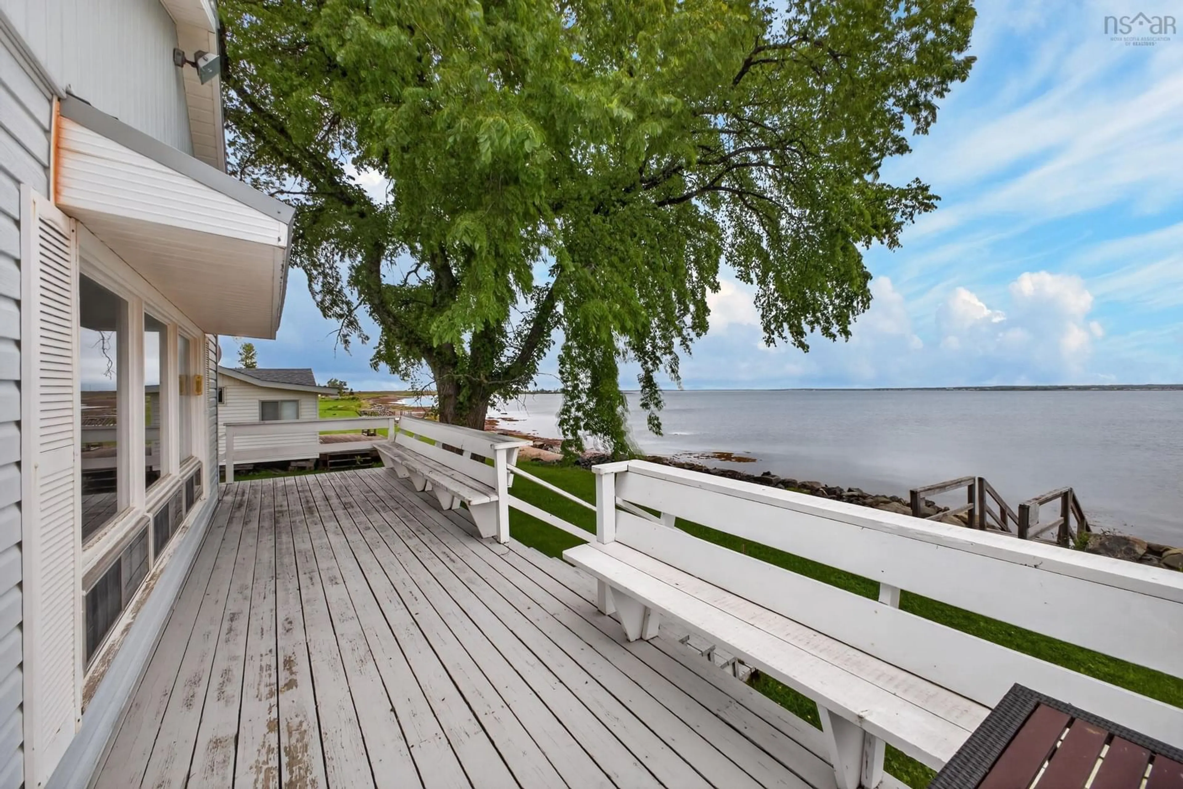 Patio, water/lake/river/ocean view for 52 Poplar Lane Lane, Brule Point Nova Scotia B0K 1V0