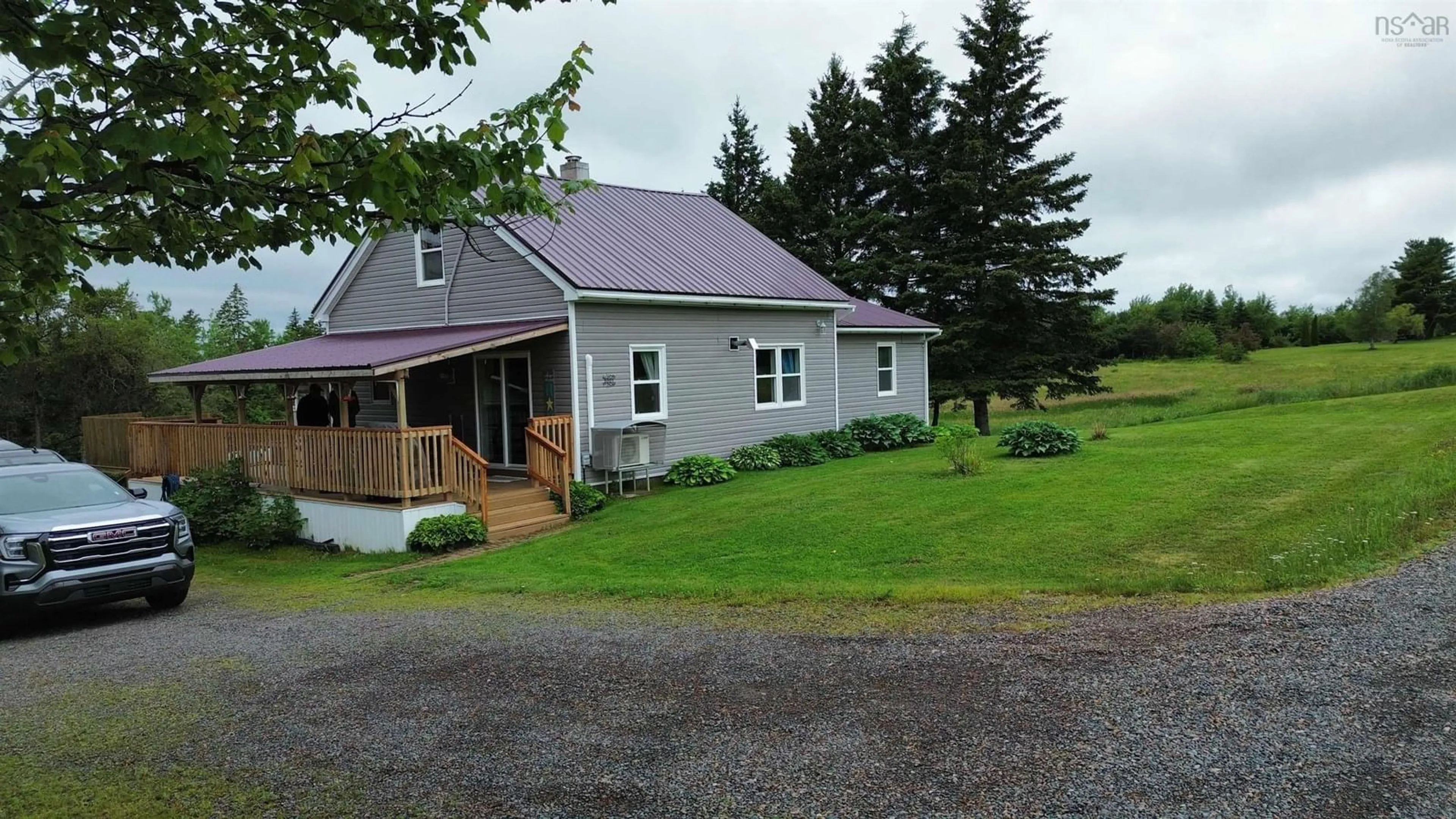 A pic from outside/outdoor area/front of a property/back of a property/a pic from drone, unknown for 3001 368 Hwy, Fountain Road Nova Scotia B0K 1Y0
