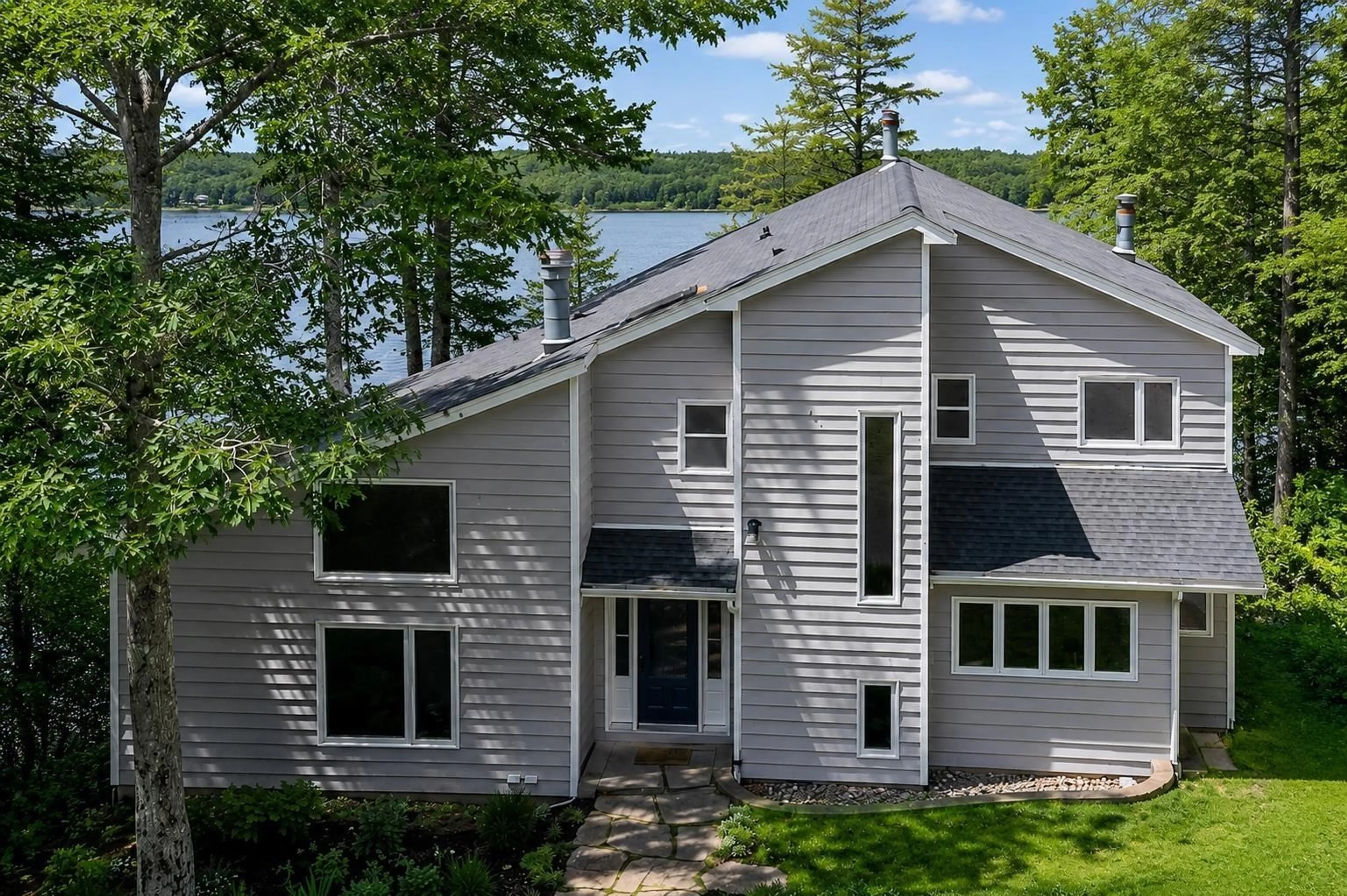 Home with vinyl exterior material, water/lake/river/ocean view for 5731 Hwy 2, Oakfield Nova Scotia B2T 1B2
