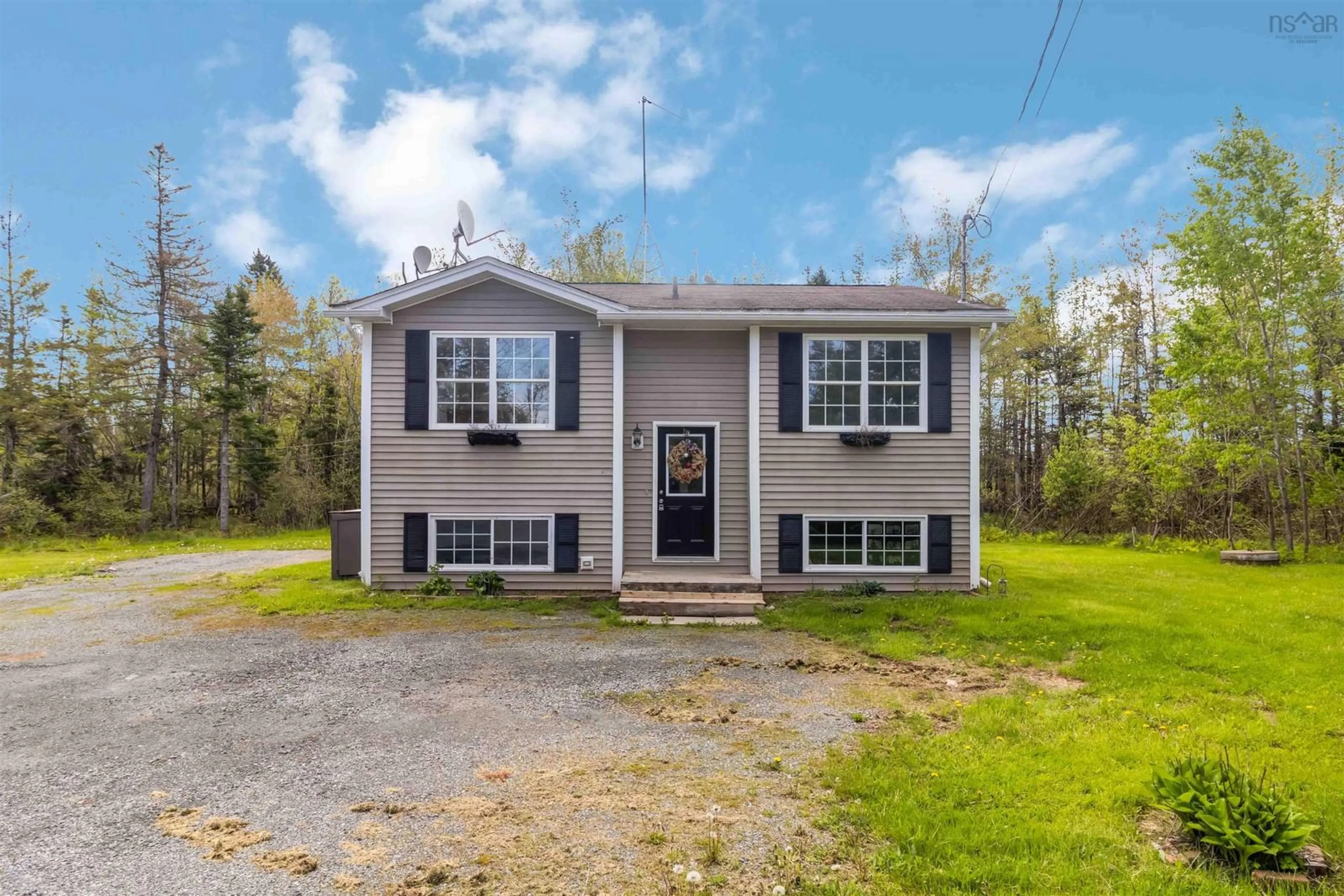 Home with vinyl exterior material, street for 6324 Highway 236, Five Mile River Nova Scotia B0N 1T0