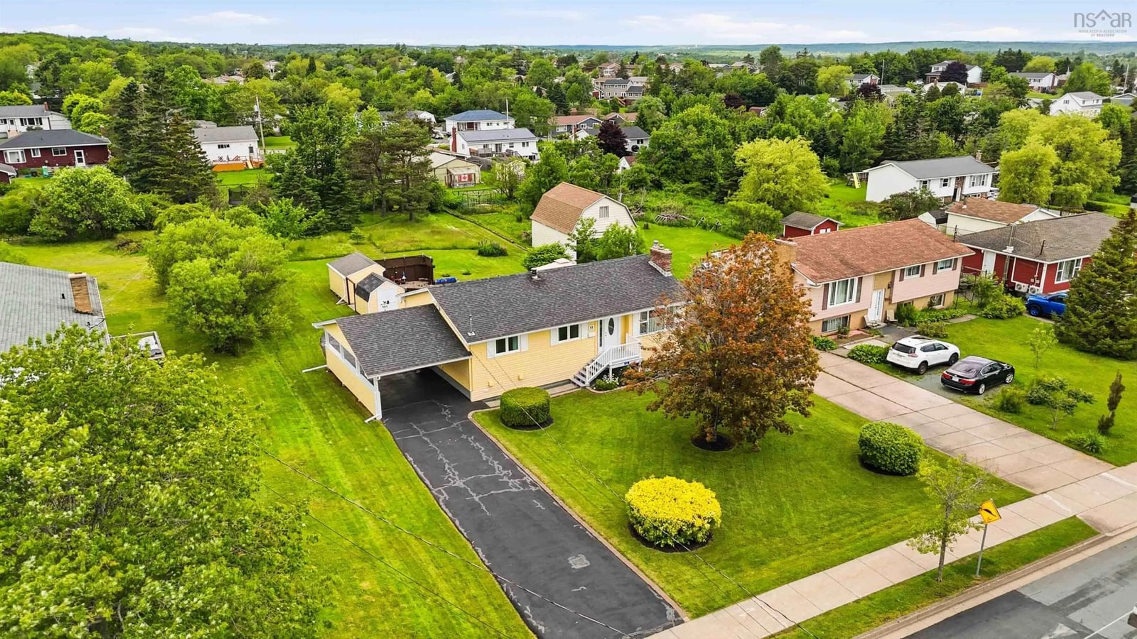A pic from outside/outdoor area/front of a property/back of a property/a pic from drone, street for 42 Astral Dr, Cole Harbour Nova Scotia B2V 1B2