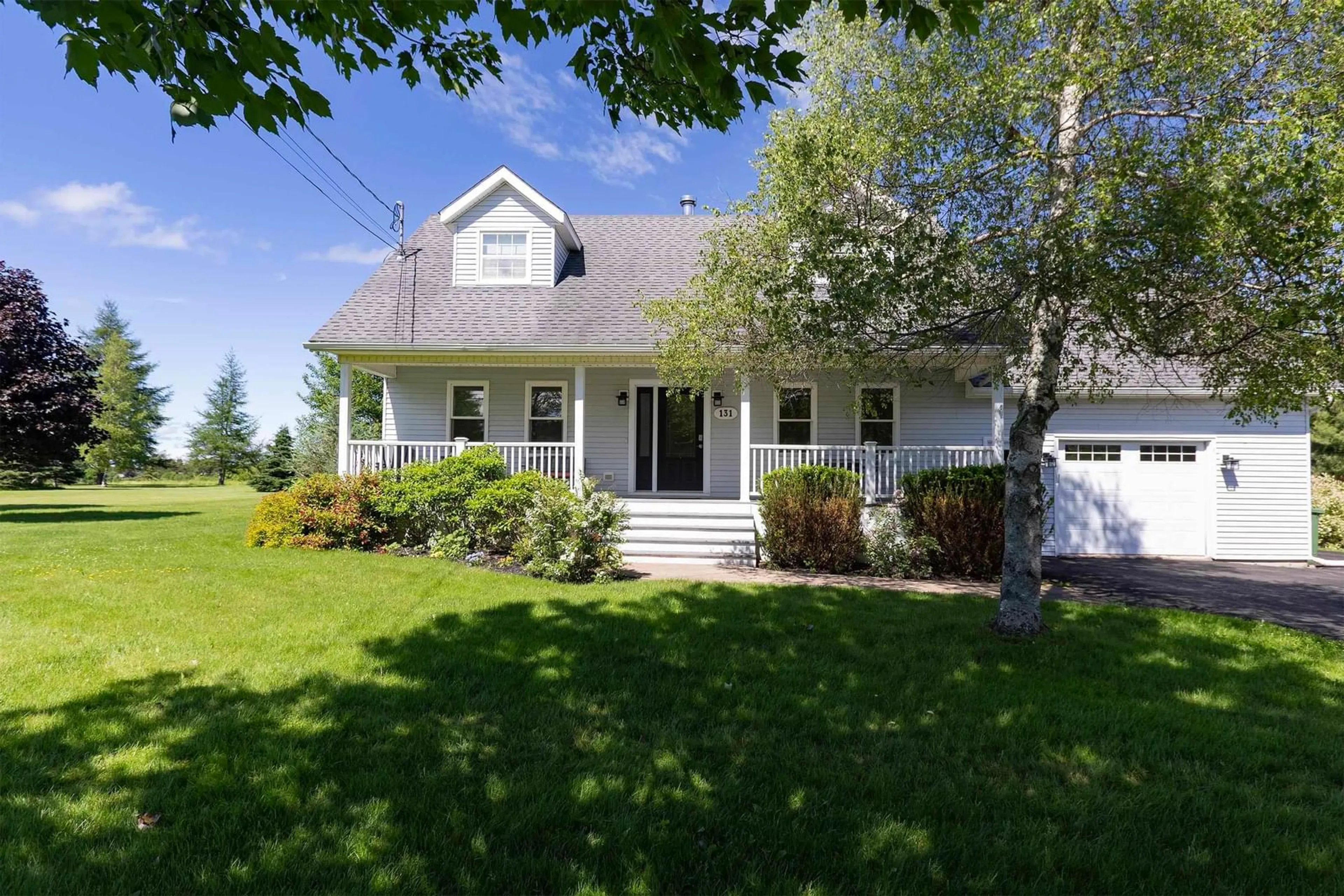 Home with vinyl exterior material, street for 131 Fox Ranch Rd, East Amherst Nova Scotia B4H 3Y3