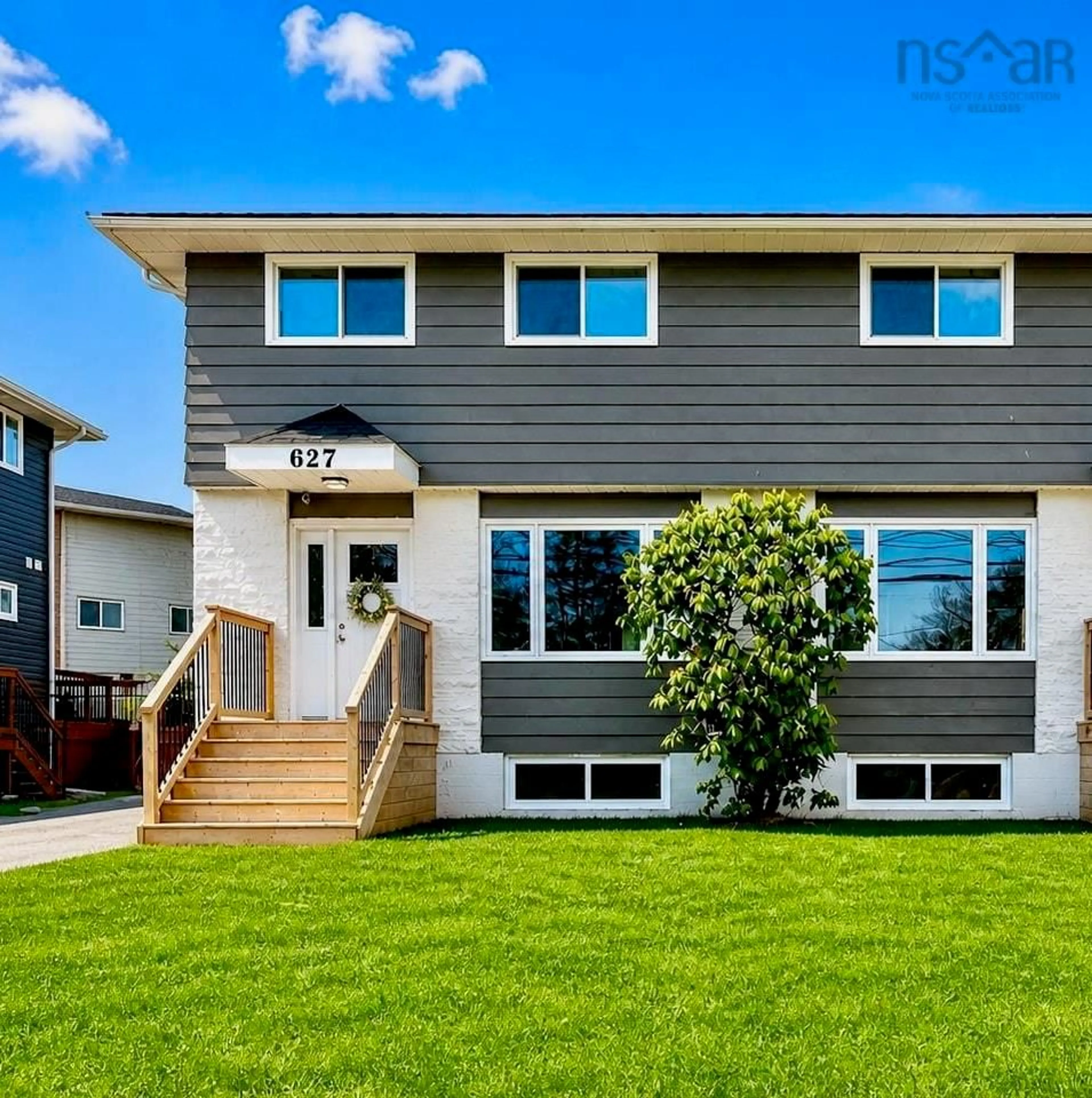 Home with vinyl exterior material, street for 627 Herring Cove Rd, Halifax Nova Scotia B3R 1X8