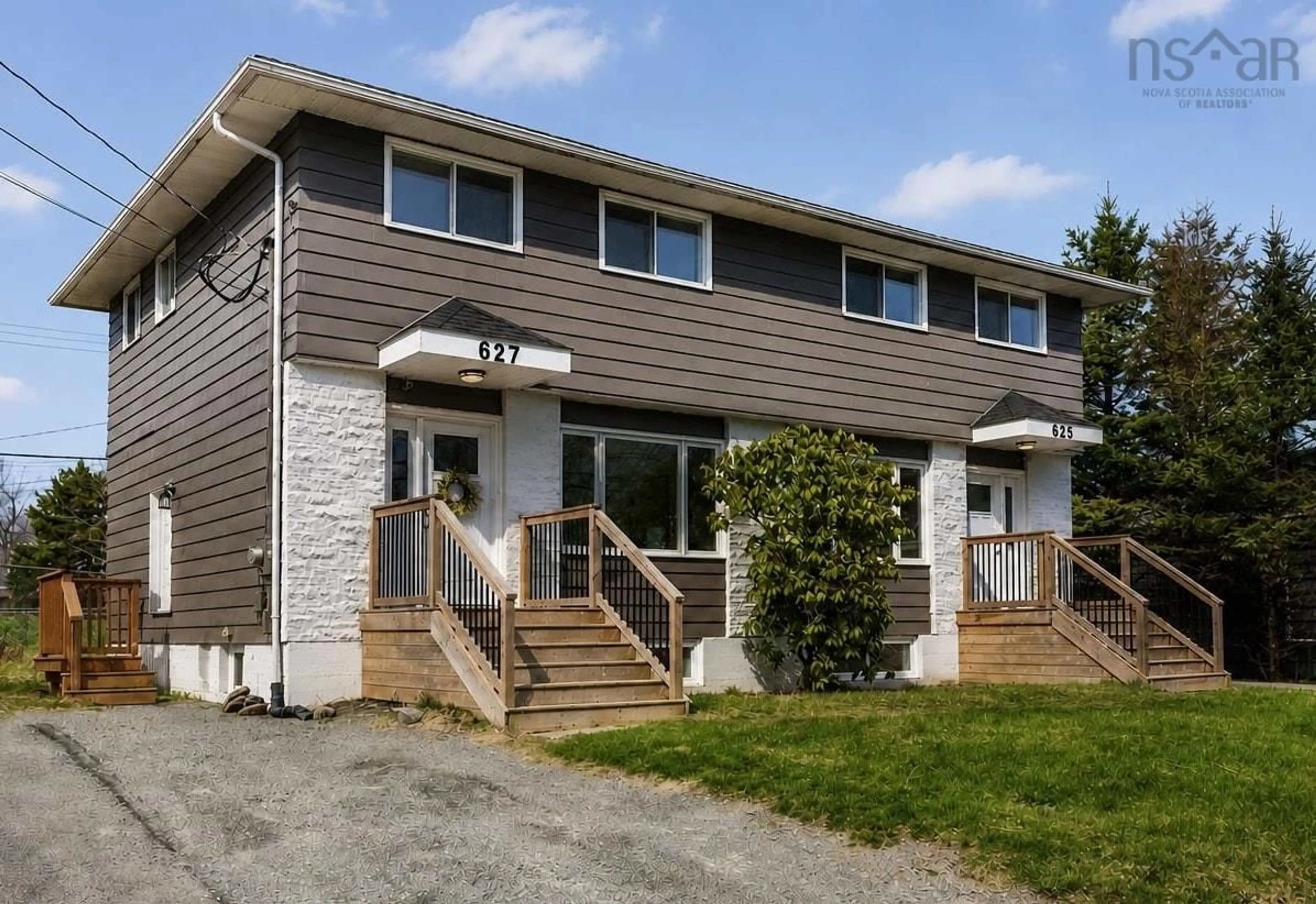 Home with vinyl exterior material, street for 627 Herring Cove Rd, Halifax Nova Scotia B3R 1X8