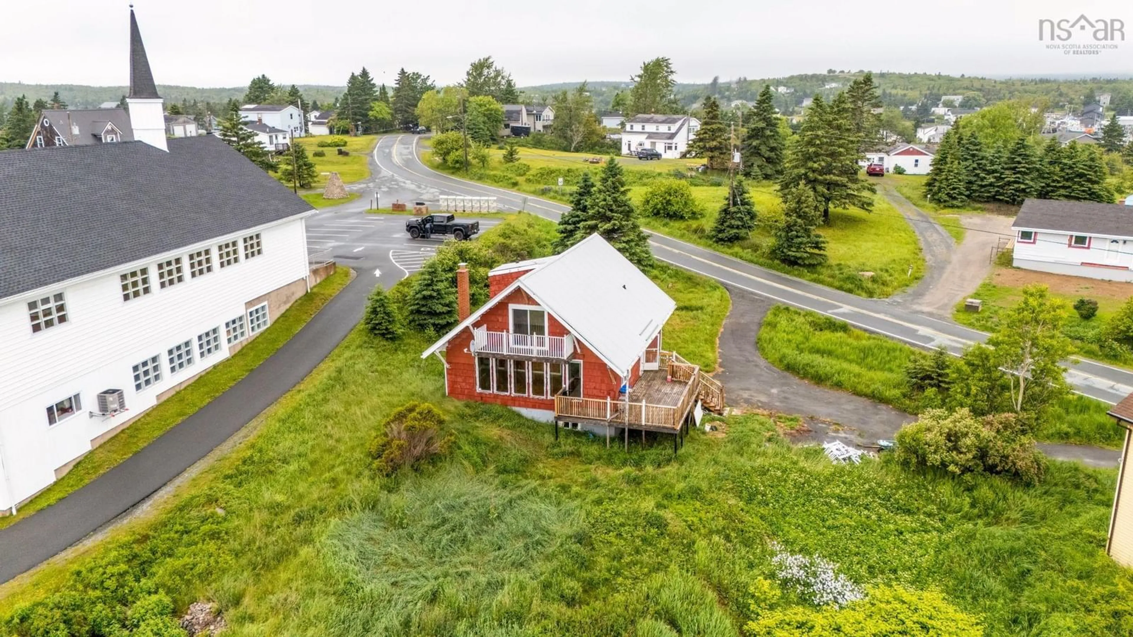 A pic from outside/outdoor area/front of a property/back of a property/a pic from drone, water/lake/river/ocean view for 3815 Old Sambro Rd, Sambro Nova Scotia B3V 1G1