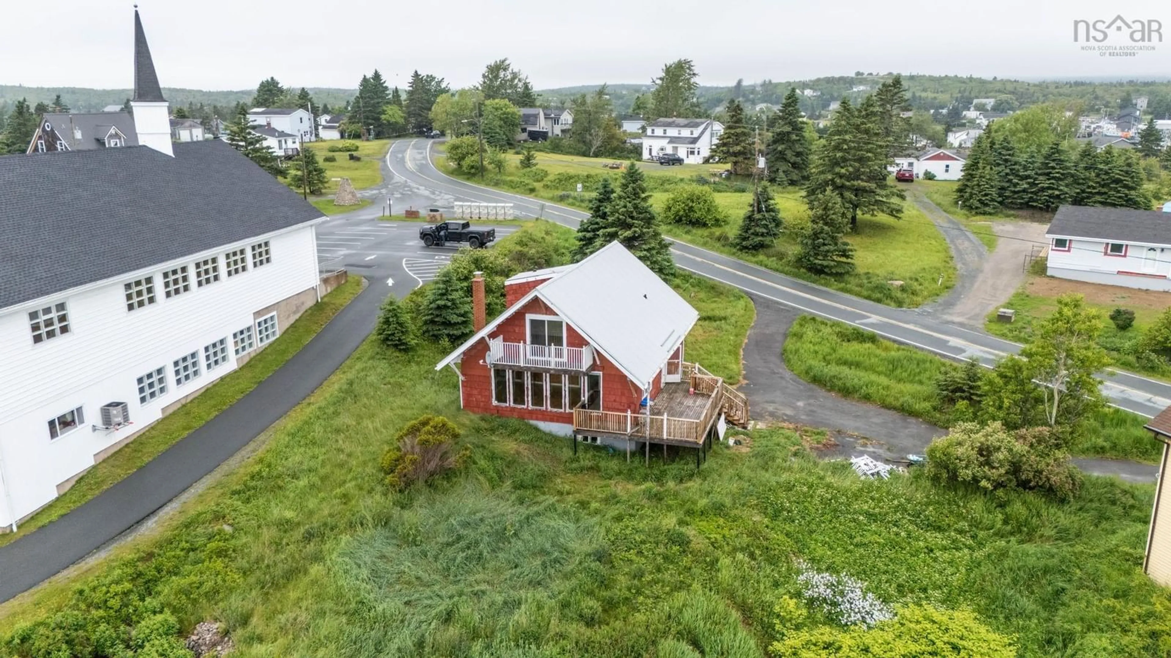 A pic from outside/outdoor area/front of a property/back of a property/a pic from drone, unknown for 3815 Old Sambro Rd, Sambro Nova Scotia B3V 1G1