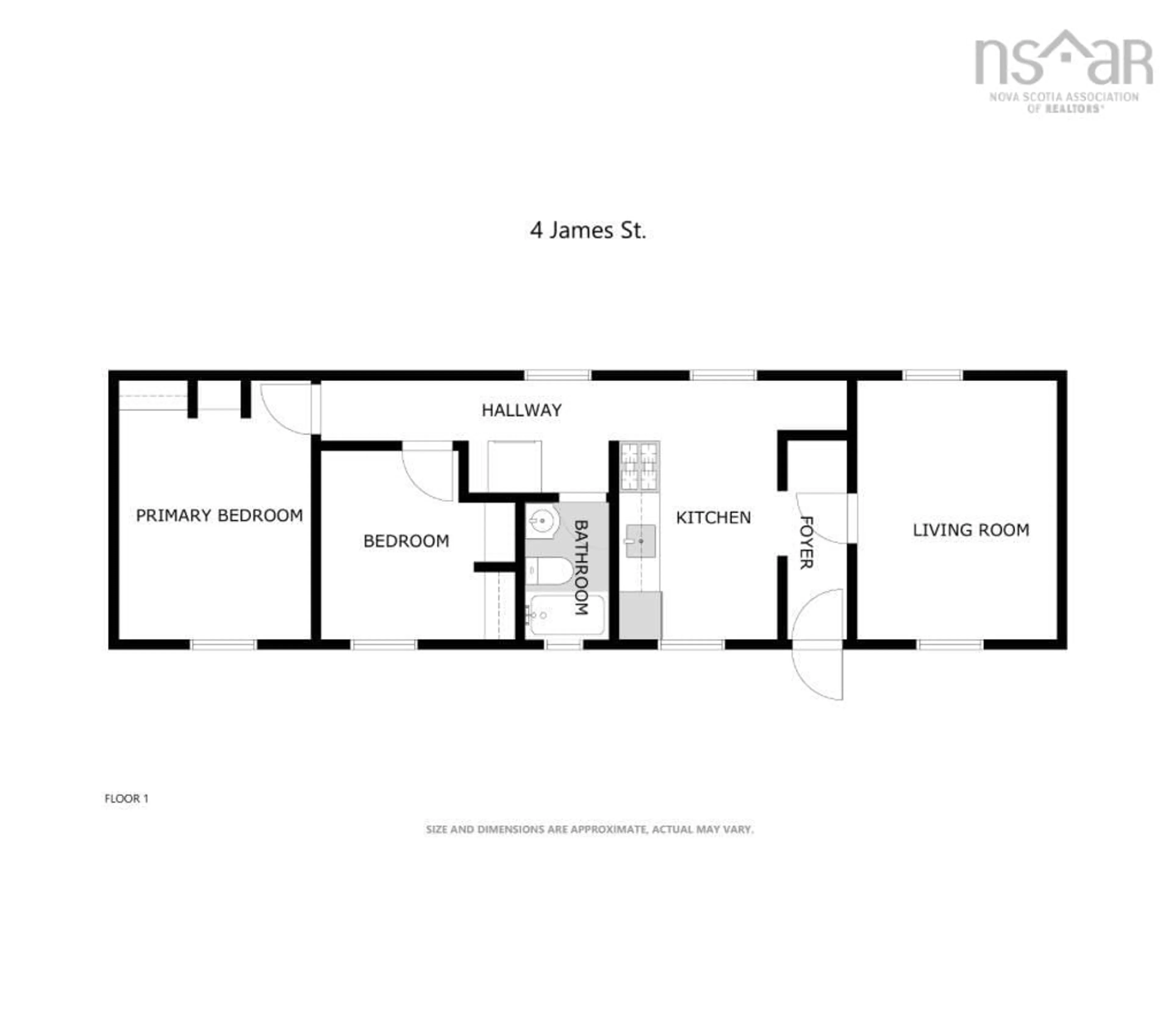 Floor plan for 4 James St, Parrsboro Nova Scotia B0M 1S0