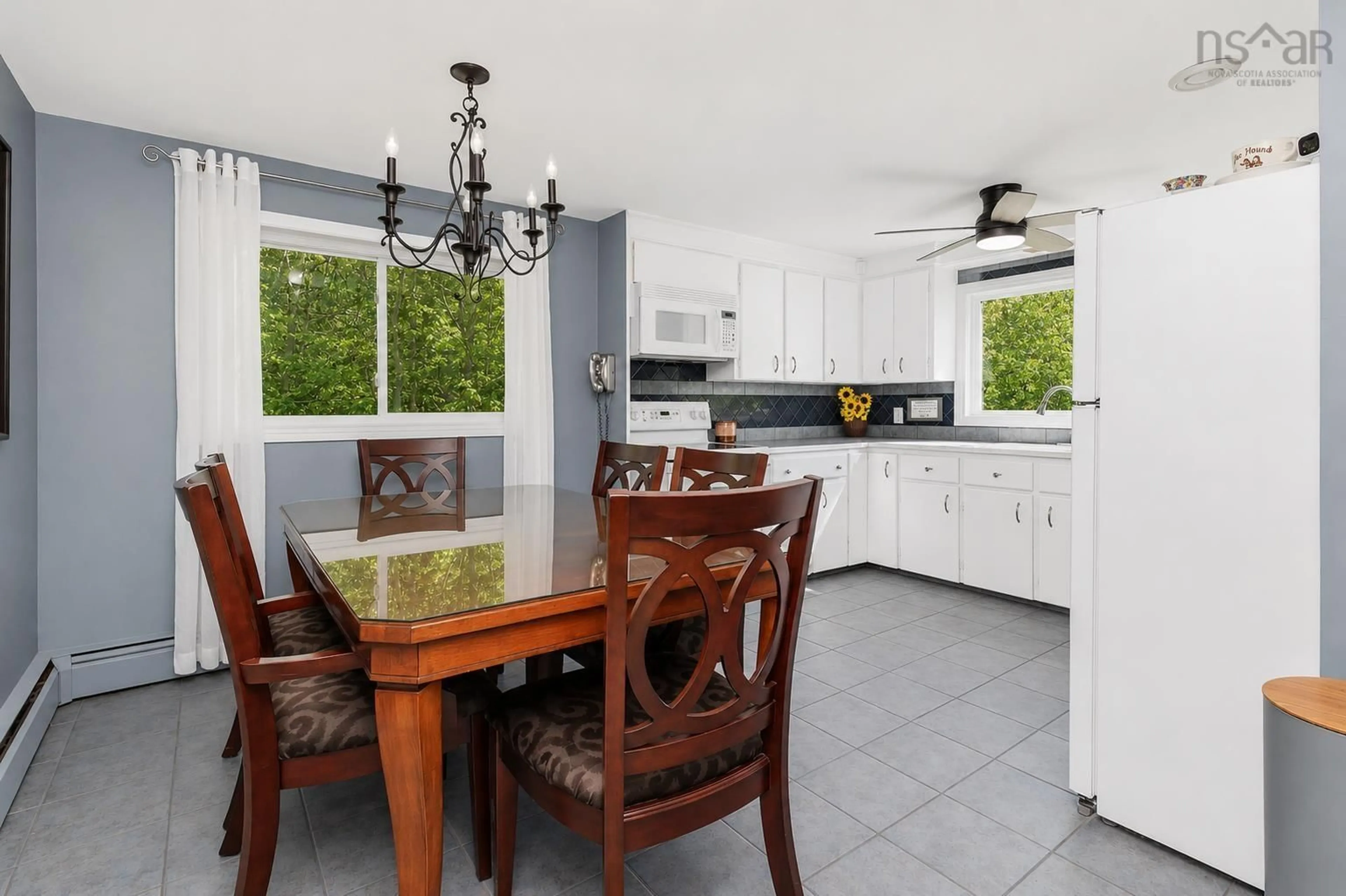 Open concept kitchen, ceramic/tile floor for 420 Terrace St, Sydney Nova Scotia B1P 6T8