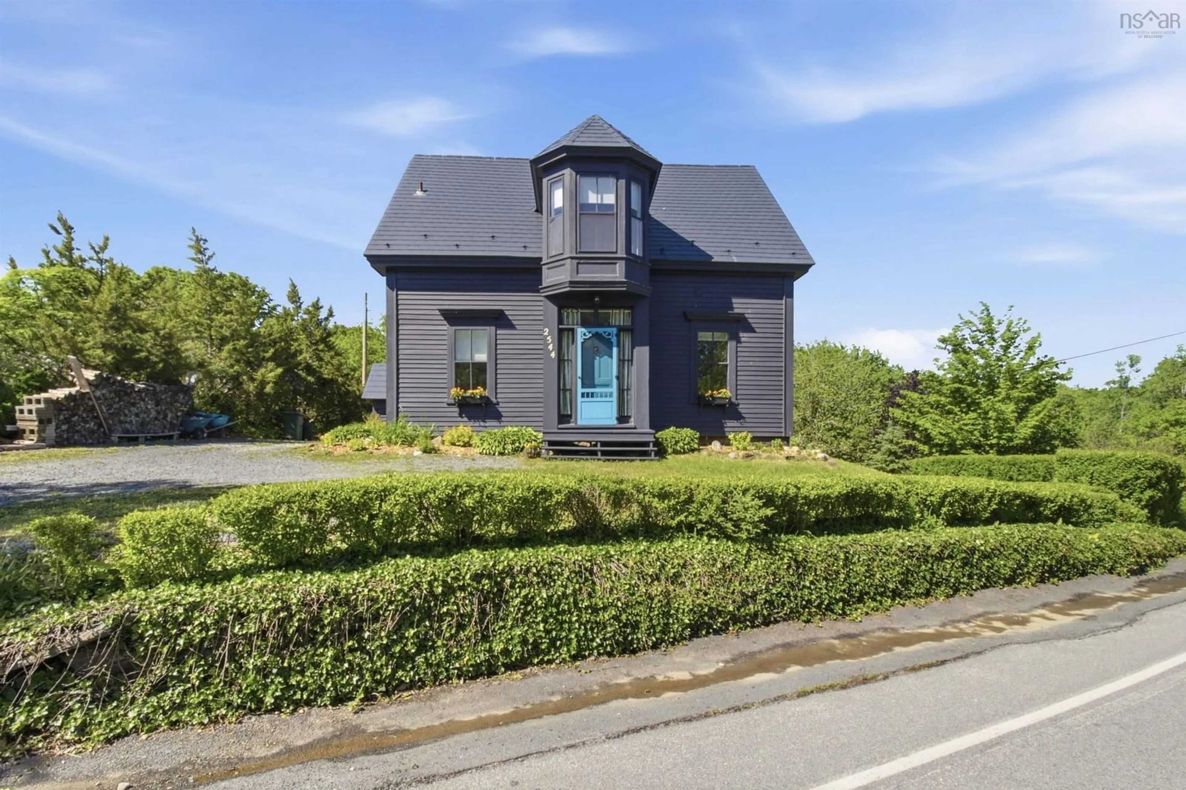Home with brick exterior material, street for 2544 Highway 332, Bayport Nova Scotia B0J 2X0