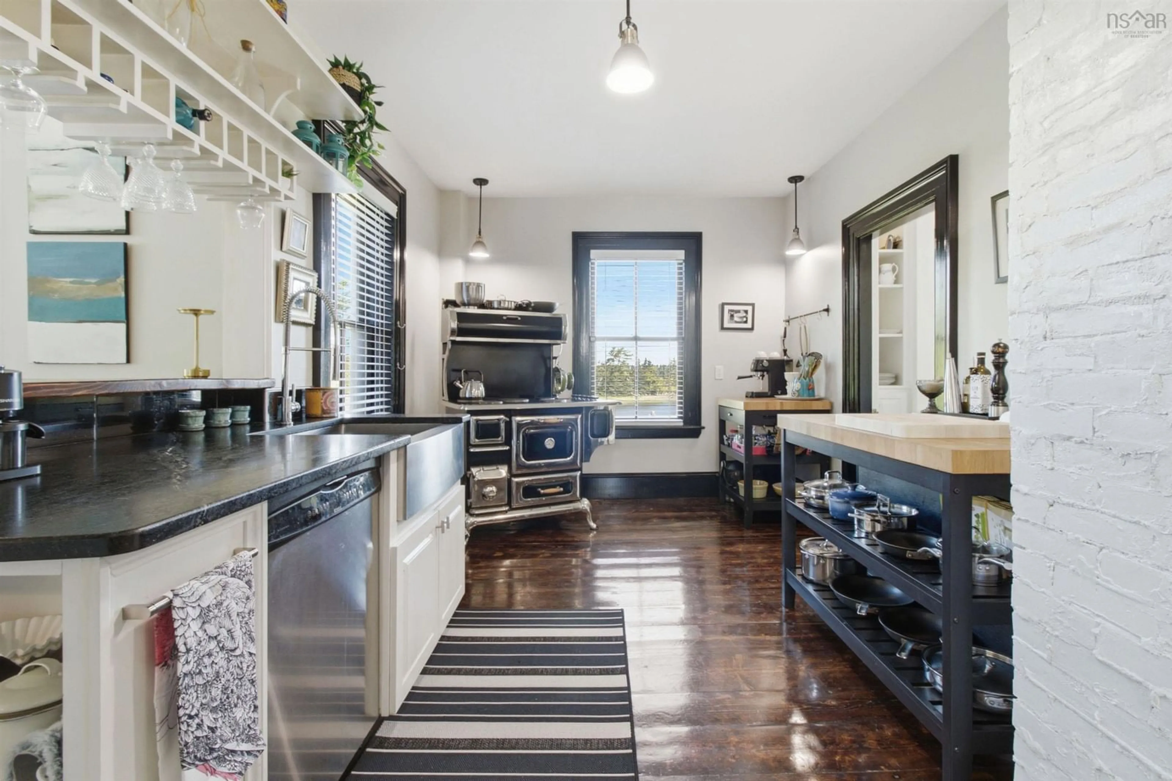 Open concept kitchen, ceramic/tile floor for 2544 Highway 332, Bayport Nova Scotia B0J 2X0