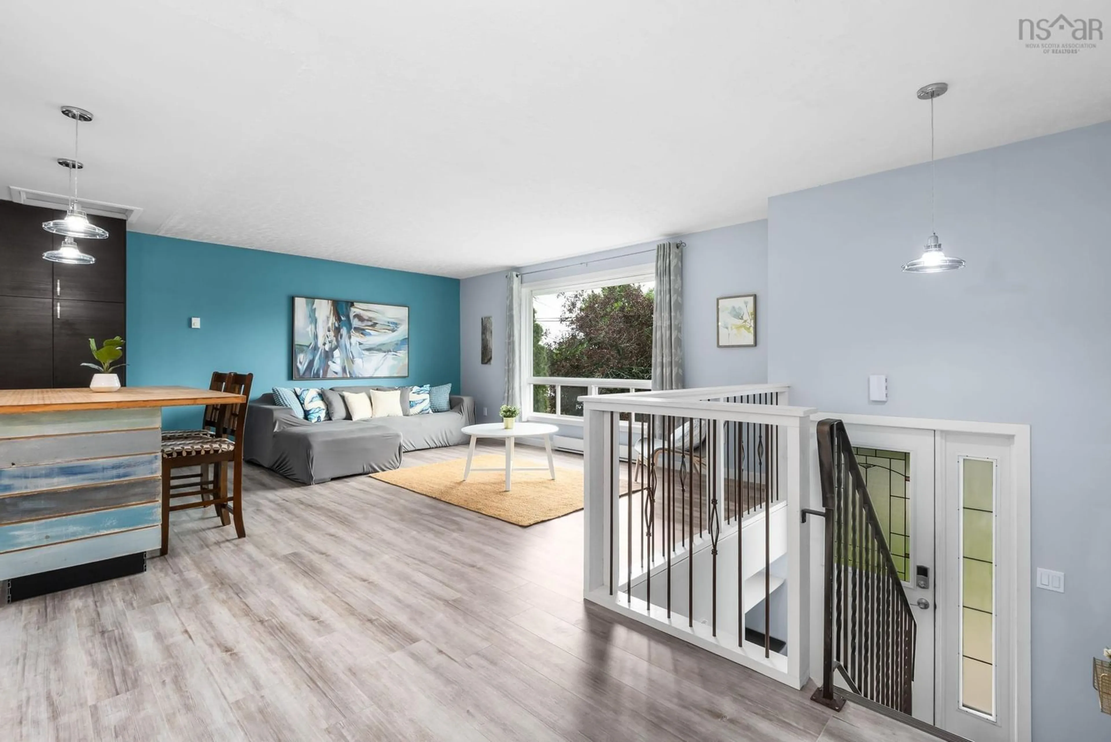 Living room with furniture, wood/laminate floor for 1023 Marie Cres #1021, Kentville Nova Scotia B4N 1X2