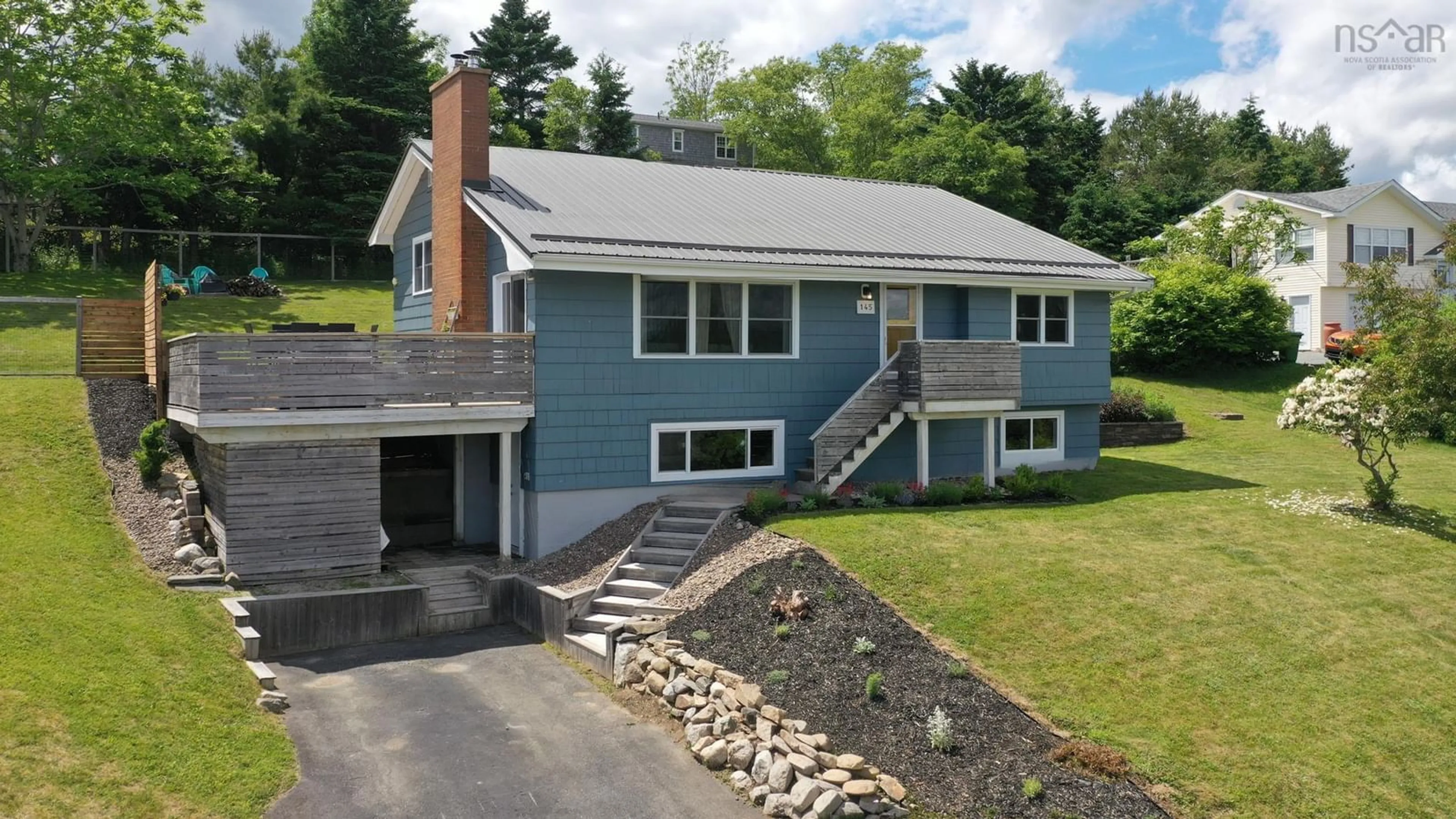 Home with vinyl exterior material, street for 145 Haddon Hill Rd, Chester Nova Scotia B0J 1J0