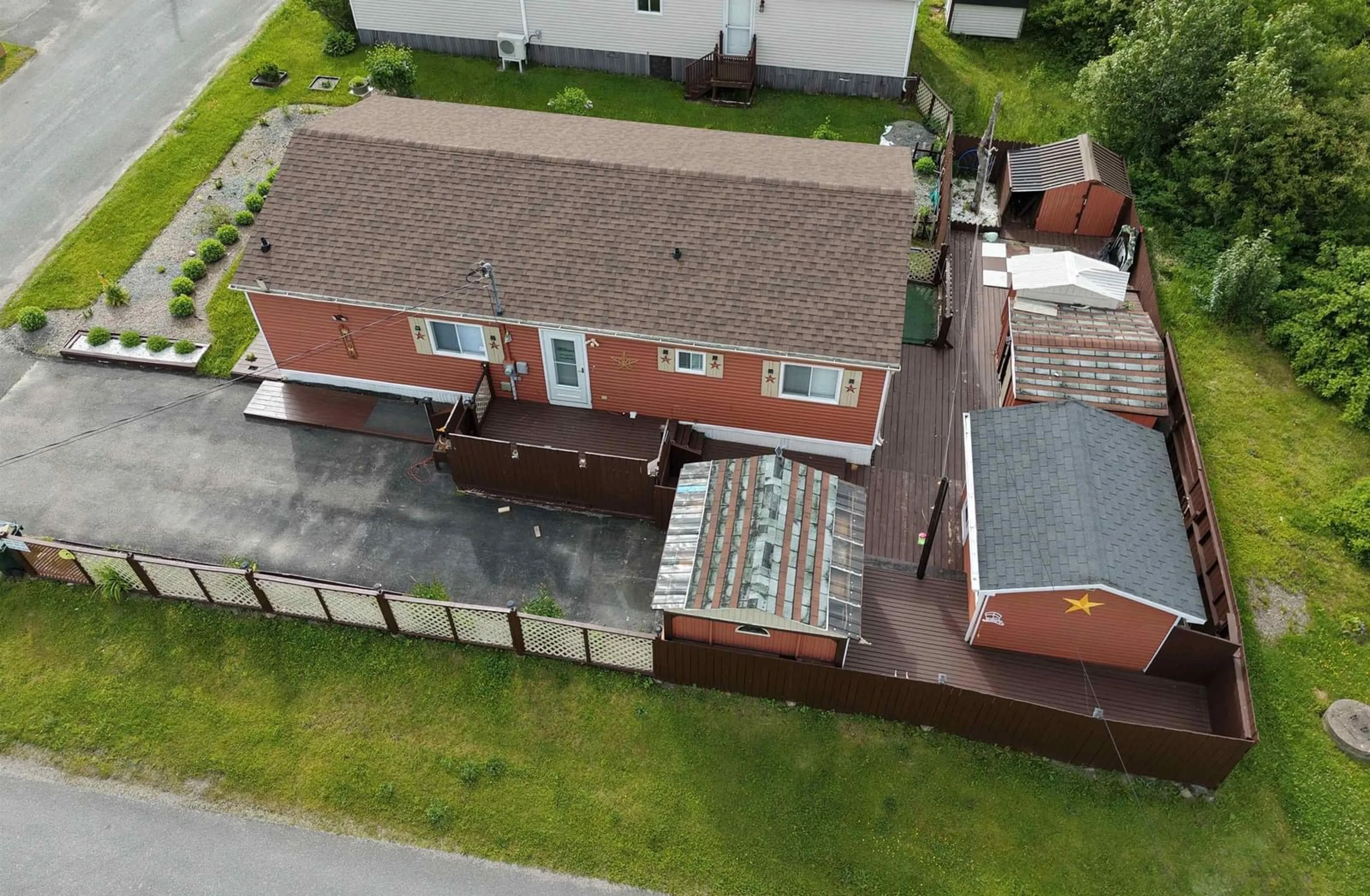 A pic from outside/outdoor area/front of a property/back of a property/a pic from drone, unknown for 41 Third Street #B1L 1C9, Howie Centre Nova Scotia B1L 1C9
