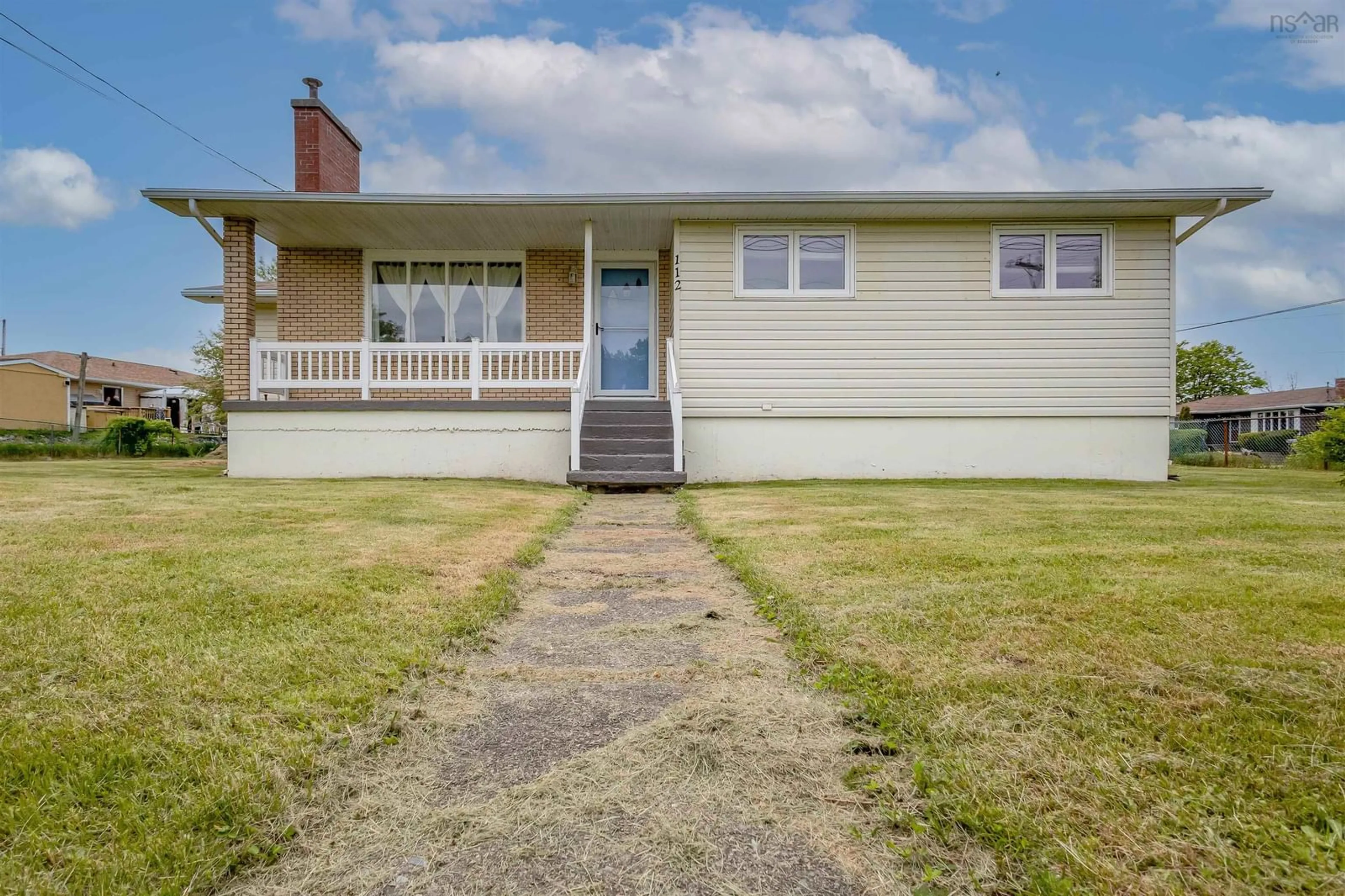 Home with vinyl exterior material, street for 112 South St, Glace Bay Nova Scotia B1A 1V6
