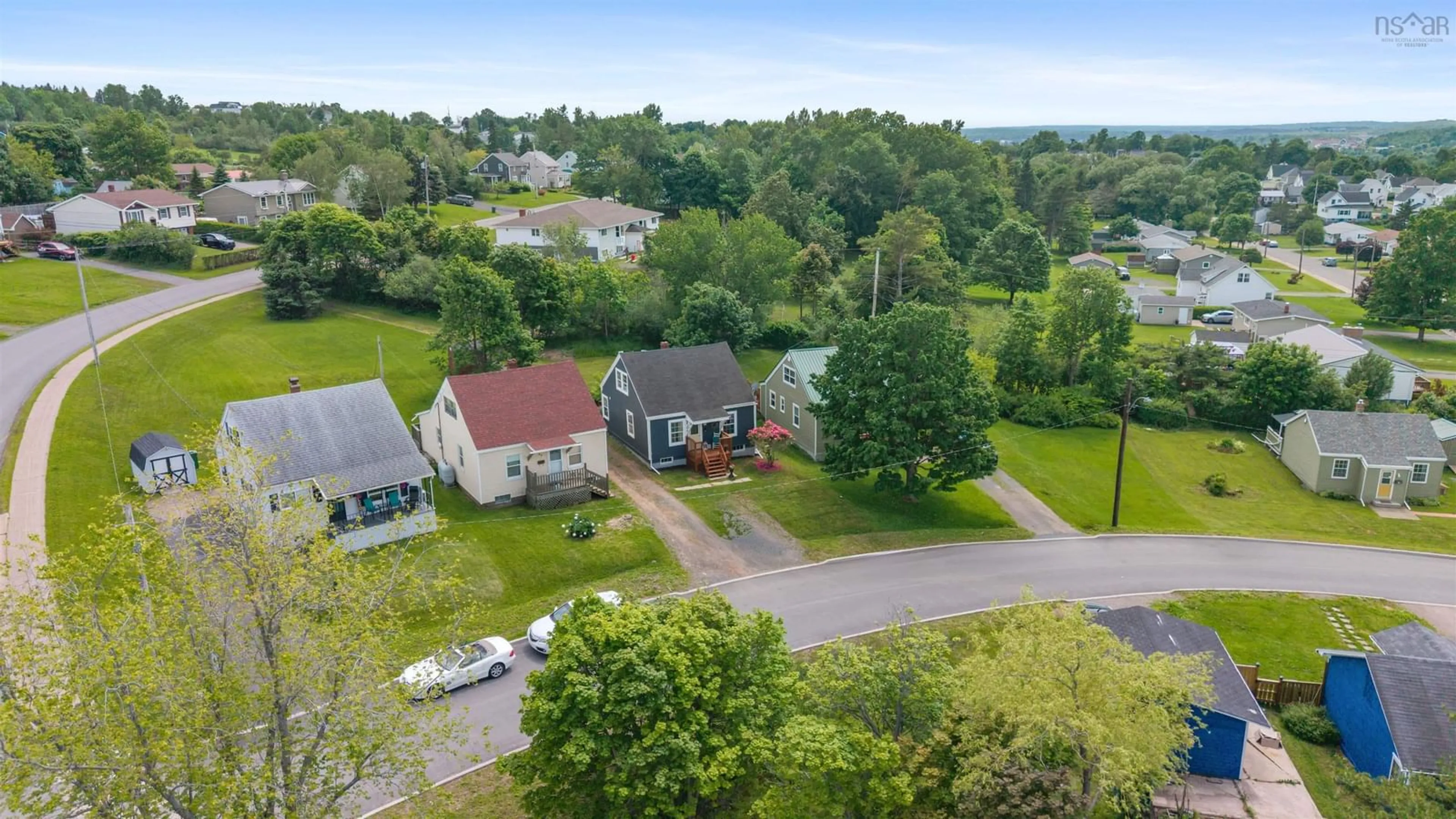 A pic from outside/outdoor area/front of a property/back of a property/a pic from drone, unknown for 43 Highland Dr, New Glasgow Nova Scotia B2H 4C3