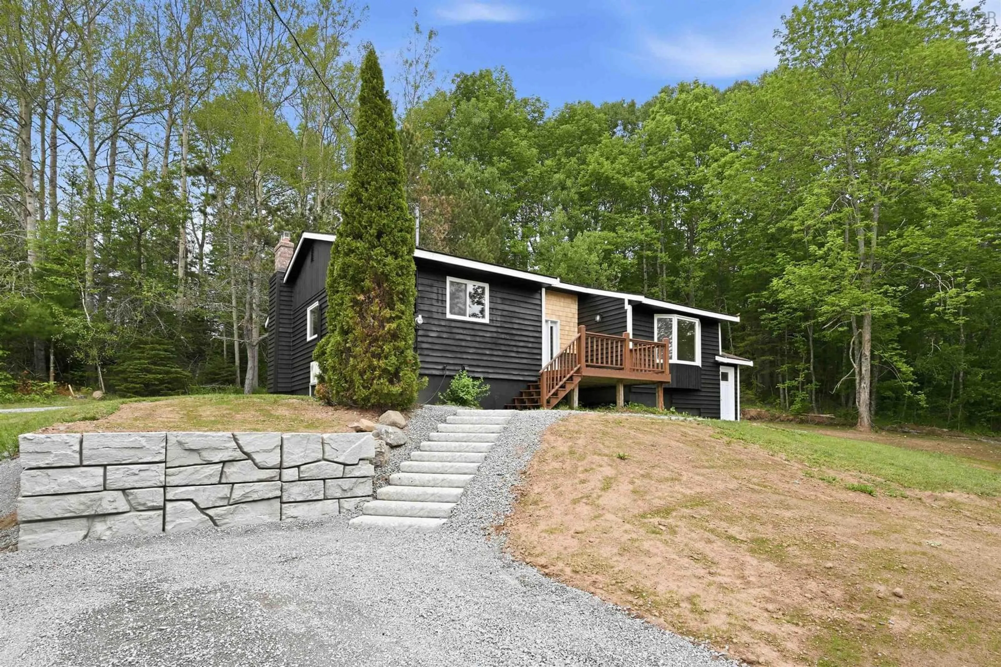 Home with vinyl exterior material, street for 988 Woodville Rd, Ashdale Nova Scotia B0N 2A0