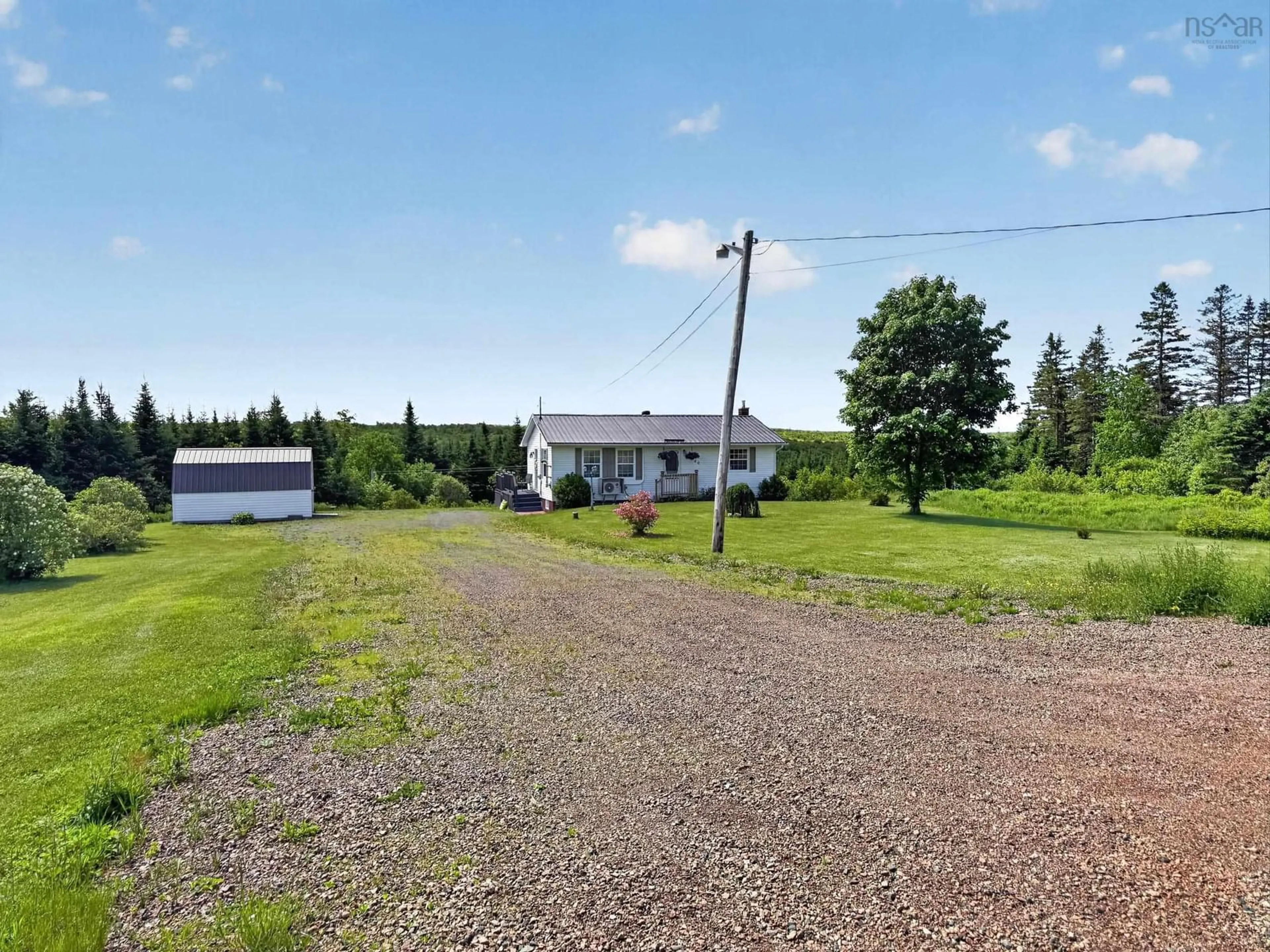 A pic from outside/outdoor area/front of a property/back of a property/a pic from drone, unknown for 4400 Highway 311, Nuttby Nova Scotia B6L 6J2