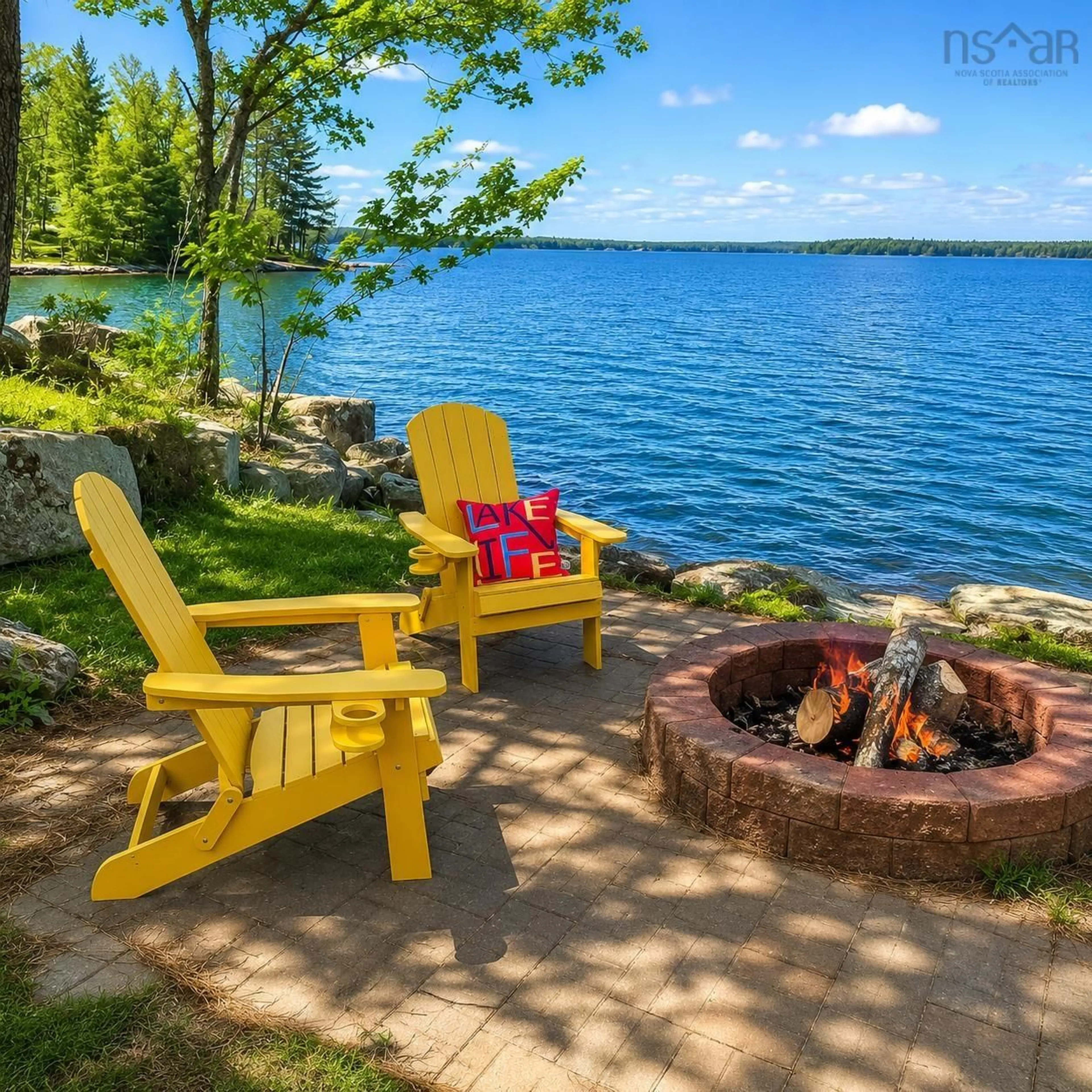 Patio, water/lake/river/ocean view for 262 Harry Freeman Rd, Labelle Nova Scotia B0T 1E0
