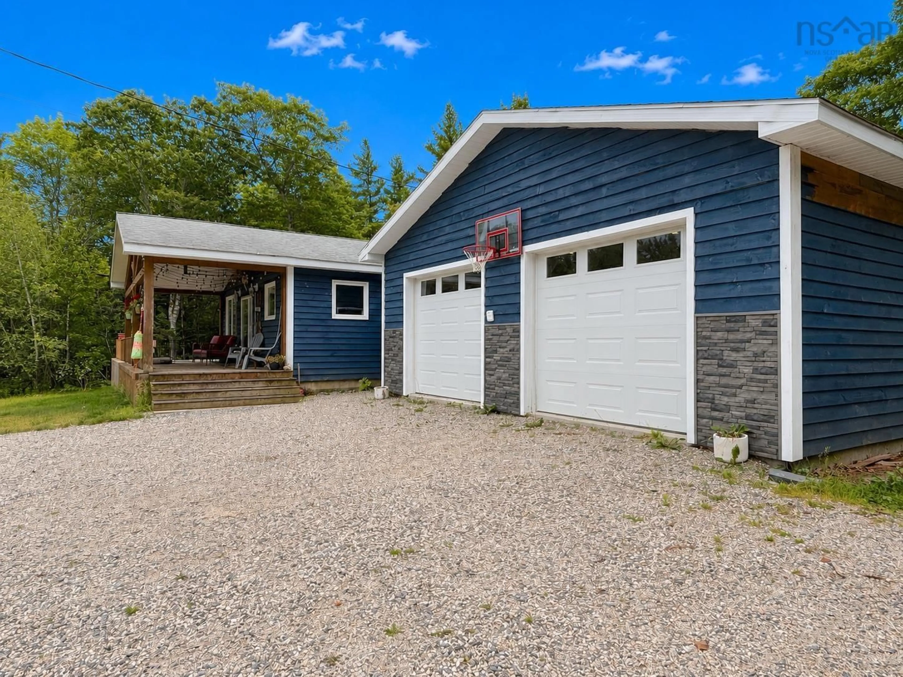 Home with vinyl exterior material, street for 8426 Upper Clyde Rd, Welshtown Nova Scotia B0T 1W0