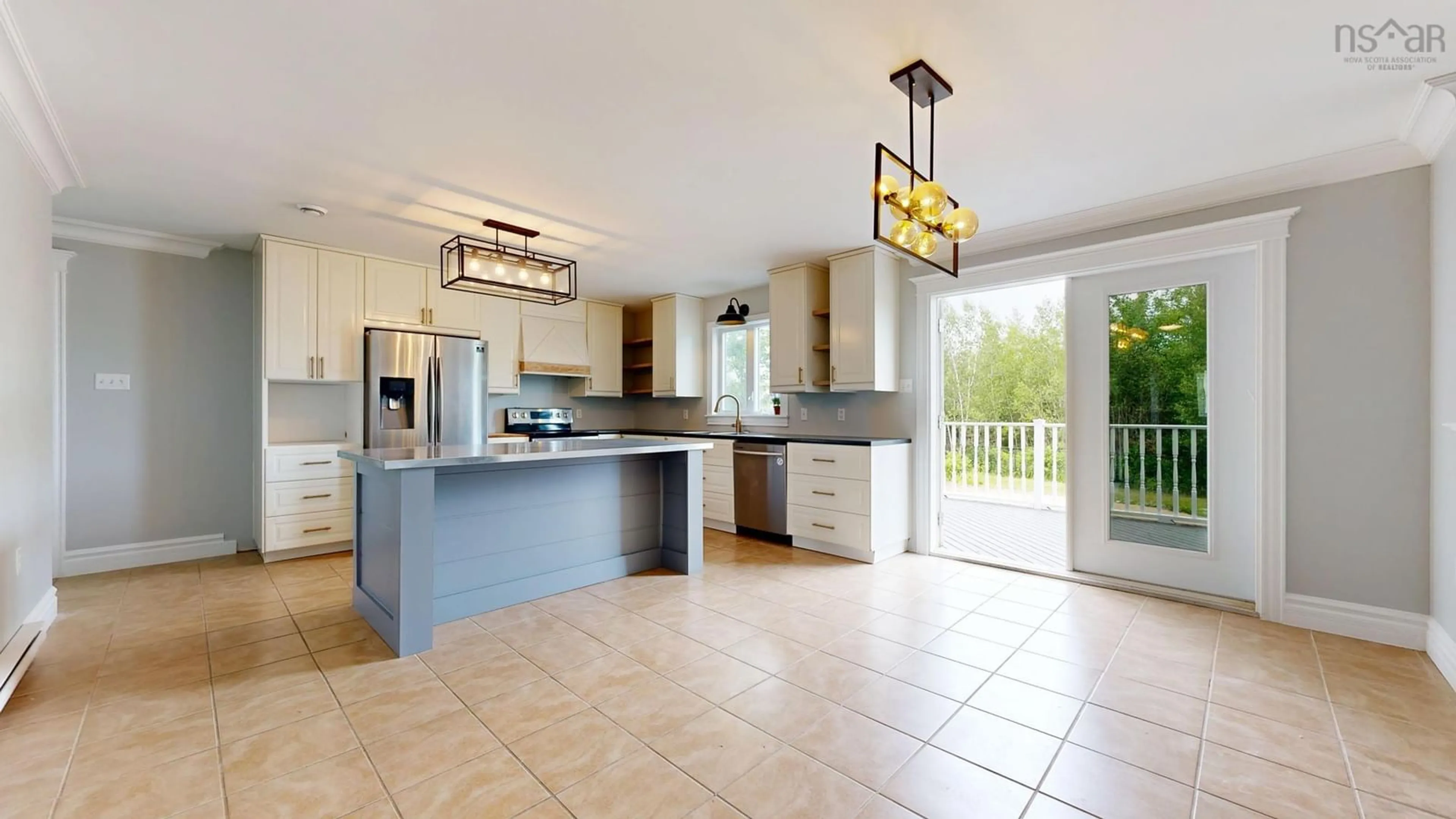 Open concept kitchen, ceramic/tile floor for 21 Acorn Ave, Lantz Nova Scotia B2S 1Y5