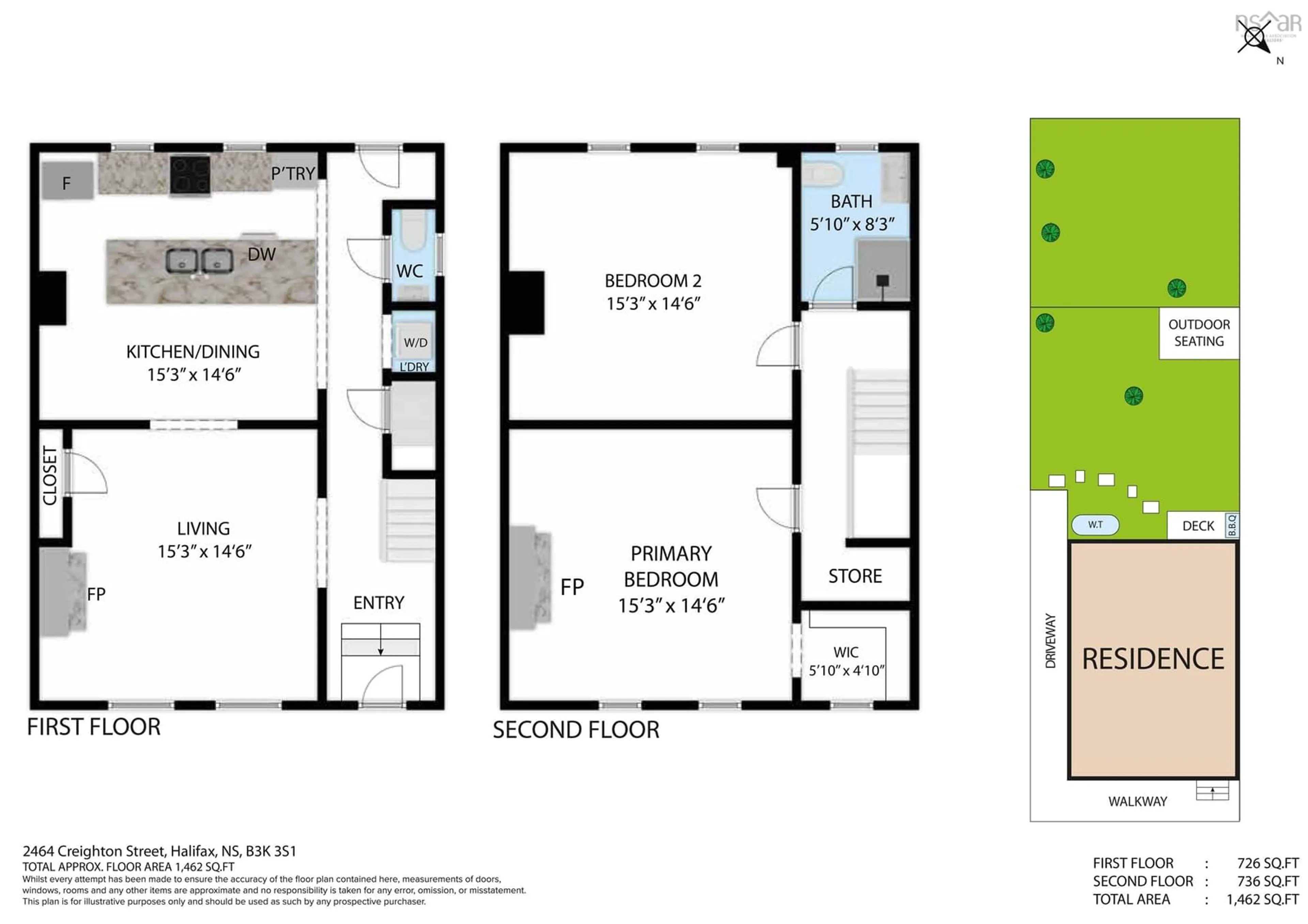 Floor plan for 2464 Creighton St, Halifax Nova Scotia B3K 3S1