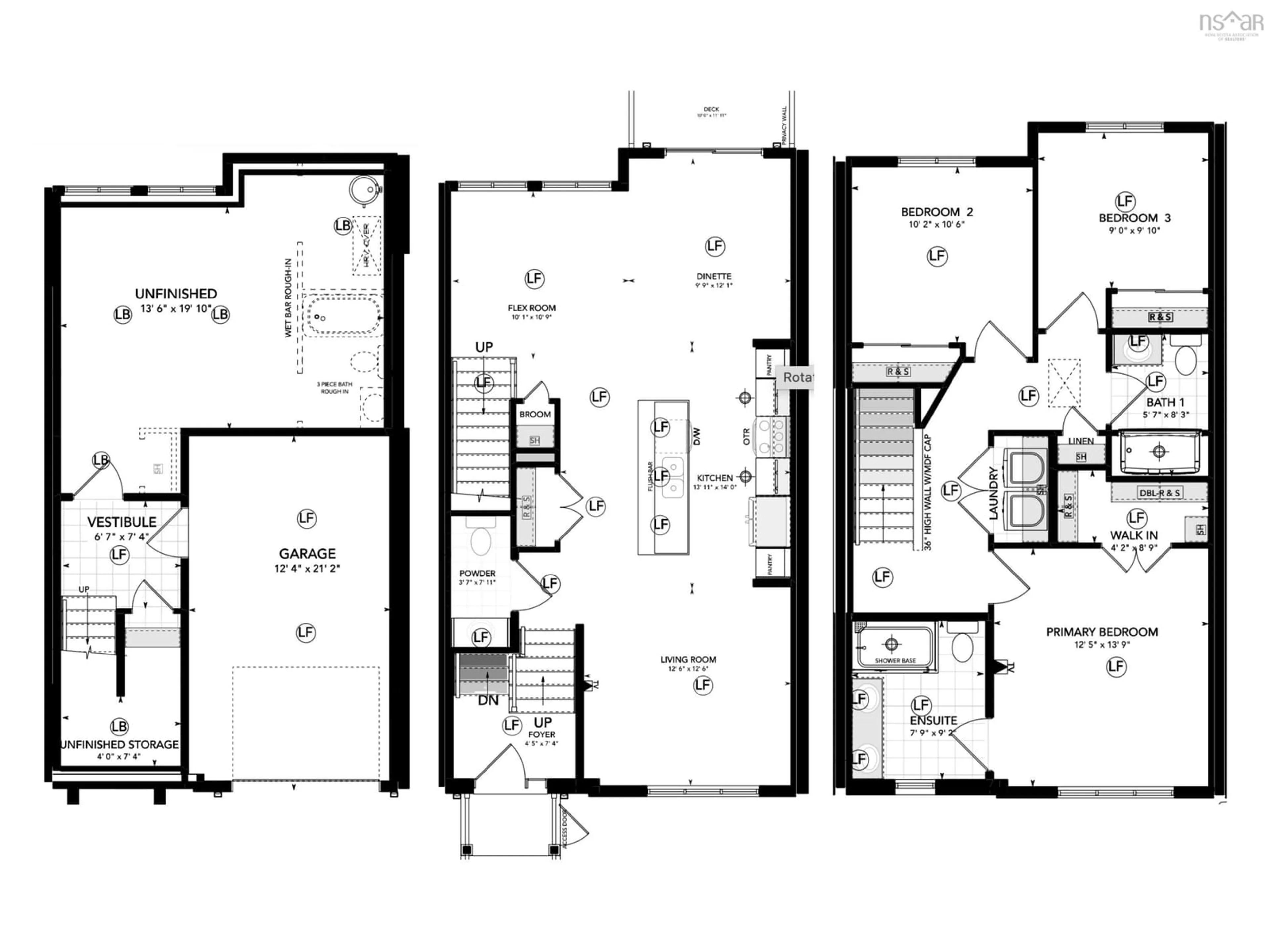 Floor plan for 158 Puncheon Way #PUN67C, West Bedford Nova Scotia B4B 2L1