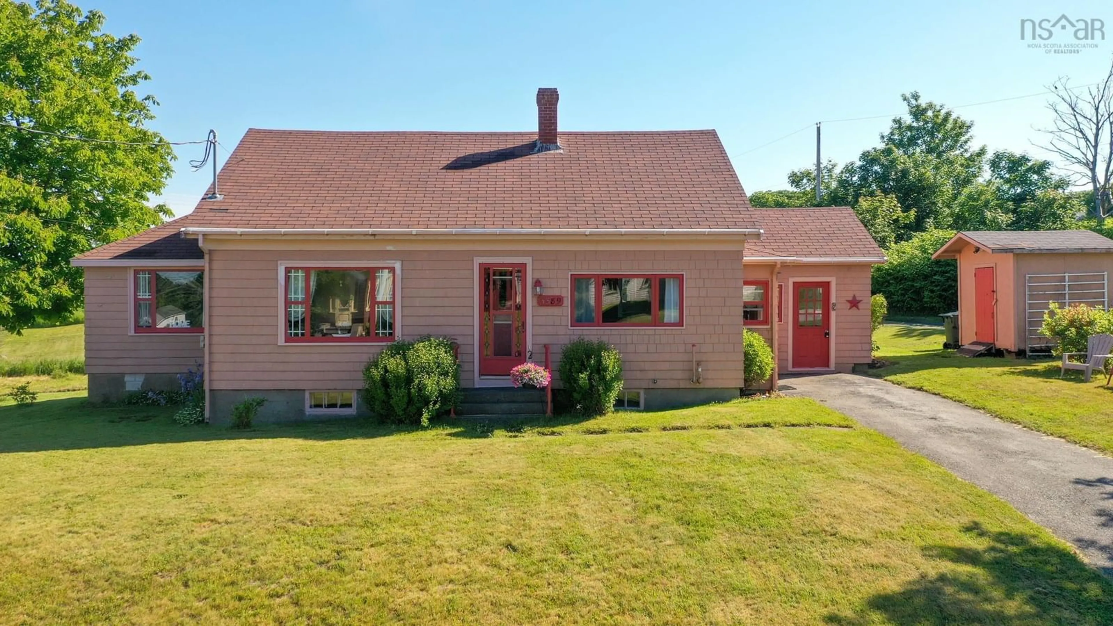 Home with brick exterior material, street for 3389 Main Shore Rd, Port Maitland Nova Scotia B5A 5V6