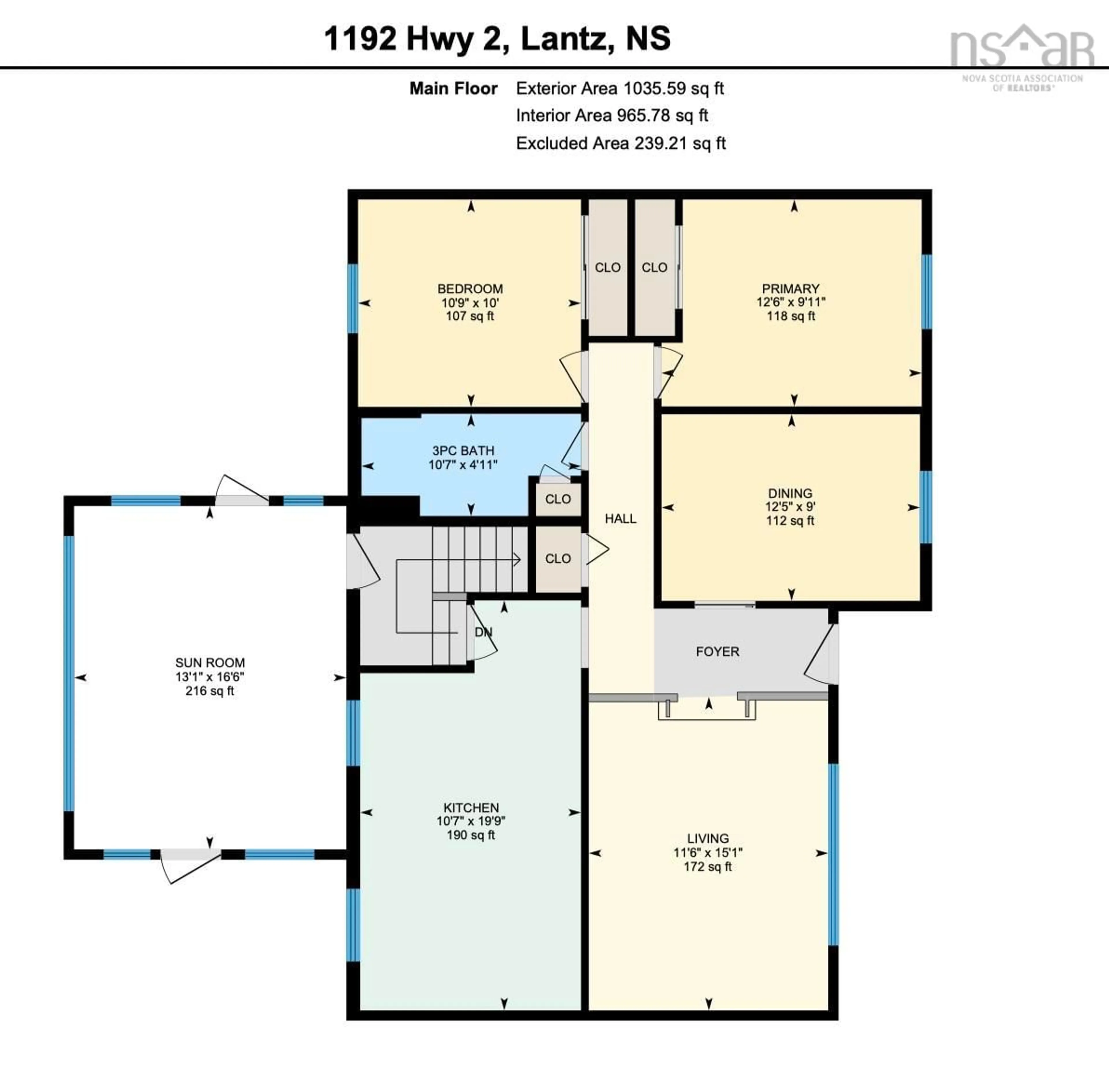 Floor plan for 1192 Highway 2, Lantz Nova Scotia B2S 1T5