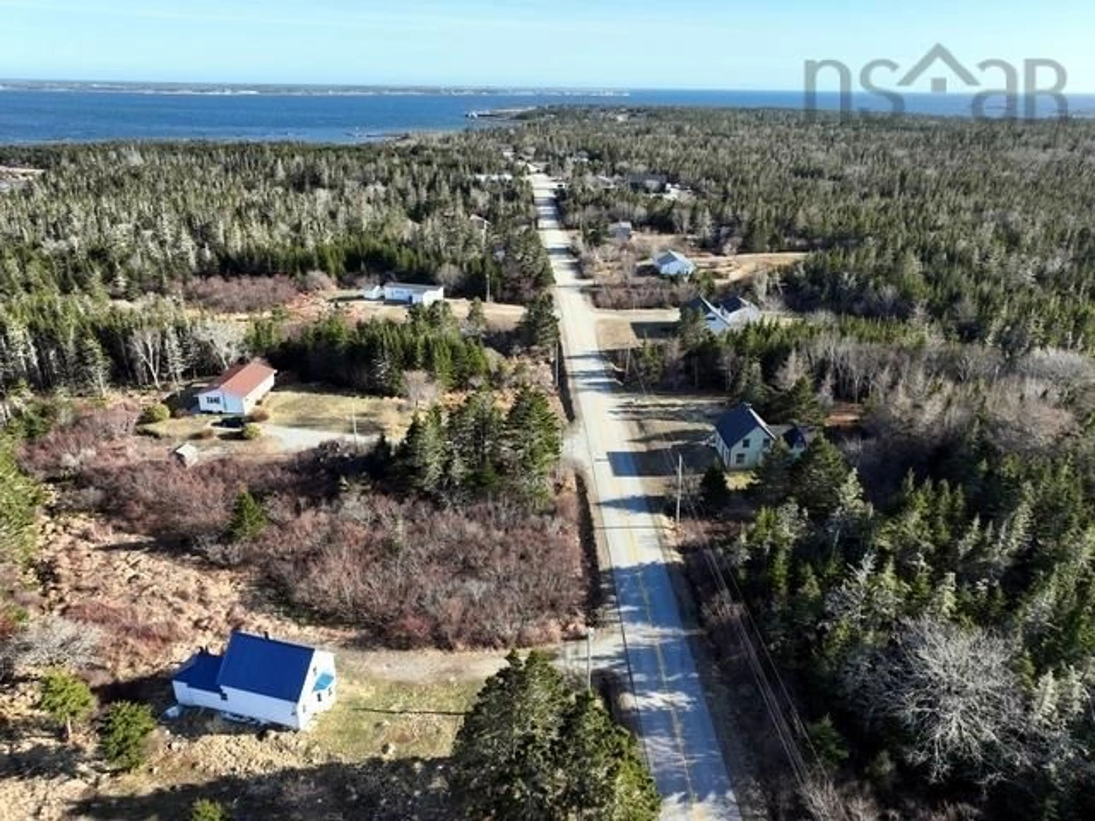 A pic from outside/outdoor area/front of a property/back of a property/a pic from drone, water/lake/river/ocean view for 67 Bear Point Rd, Bear Point Nova Scotia B0W 3B0