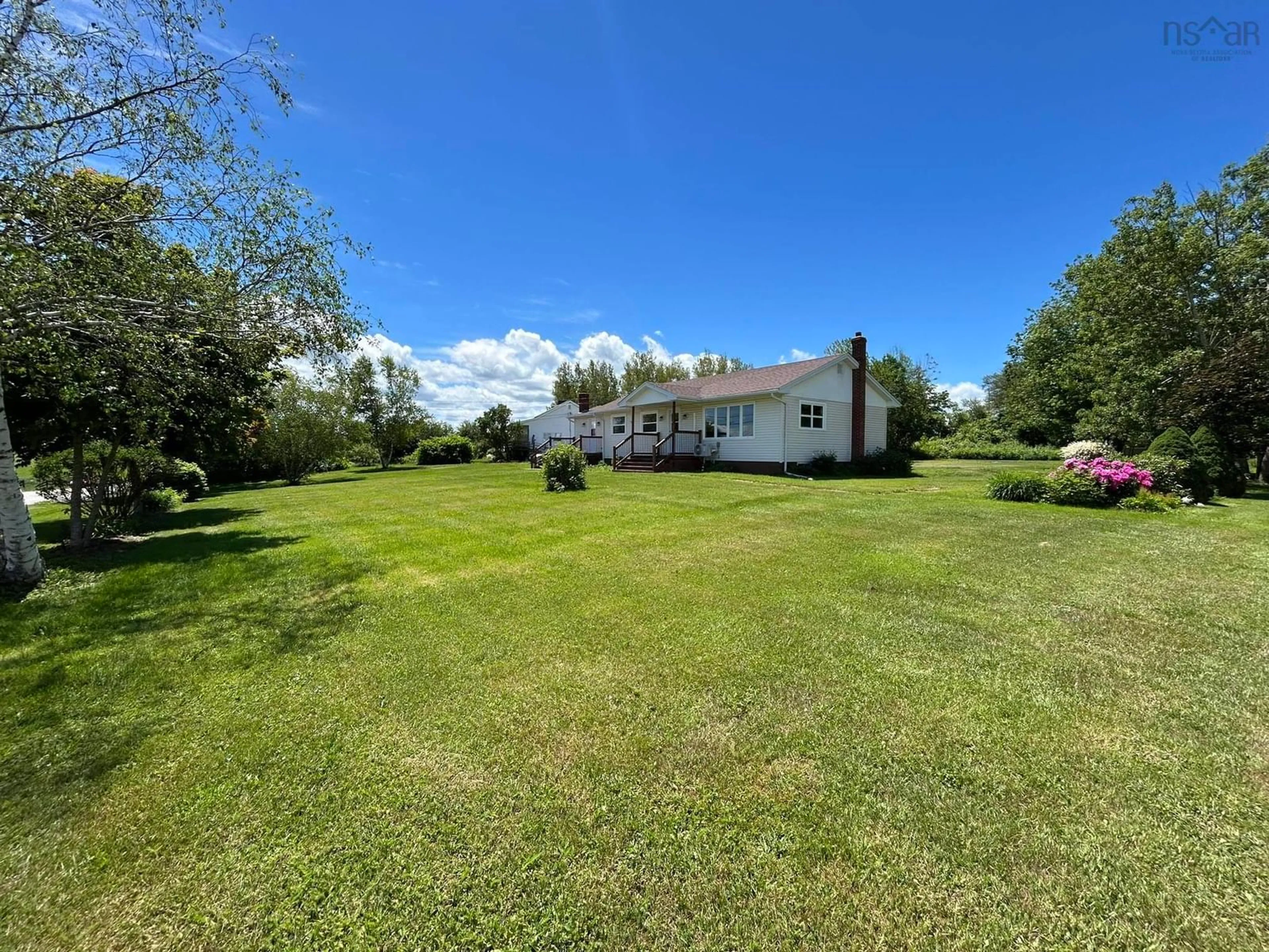 A pic from outside/outdoor area/front of a property/back of a property/a pic from drone, water/lake/river/ocean view for 826 1 Hwy, Mount Denson Nova Scotia B0P 1L0