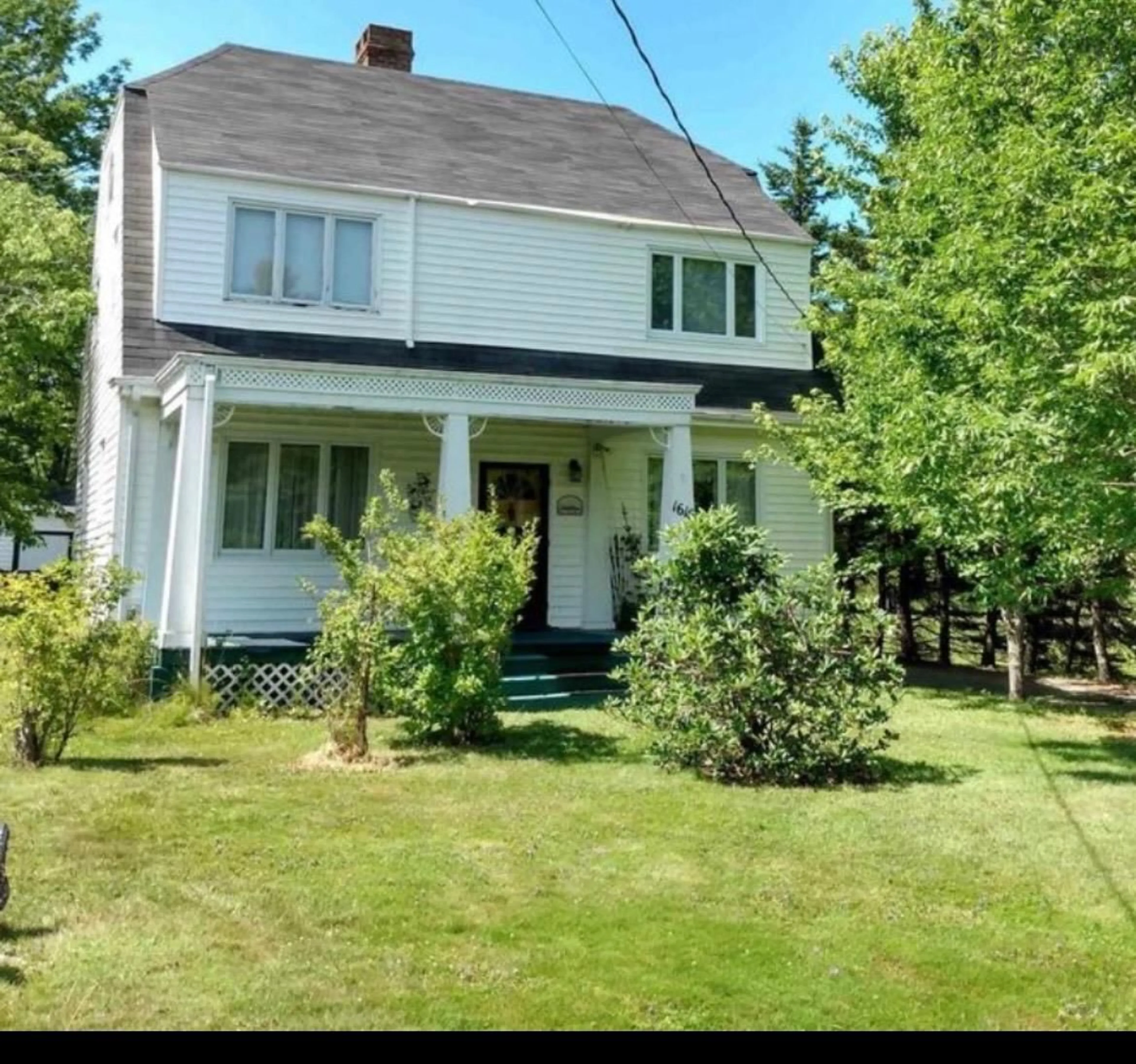A pic from outside/outdoor area/front of a property/back of a property/a pic from drone, street for 1616 North Main St, Westville Nova Scotia B0K 2A0