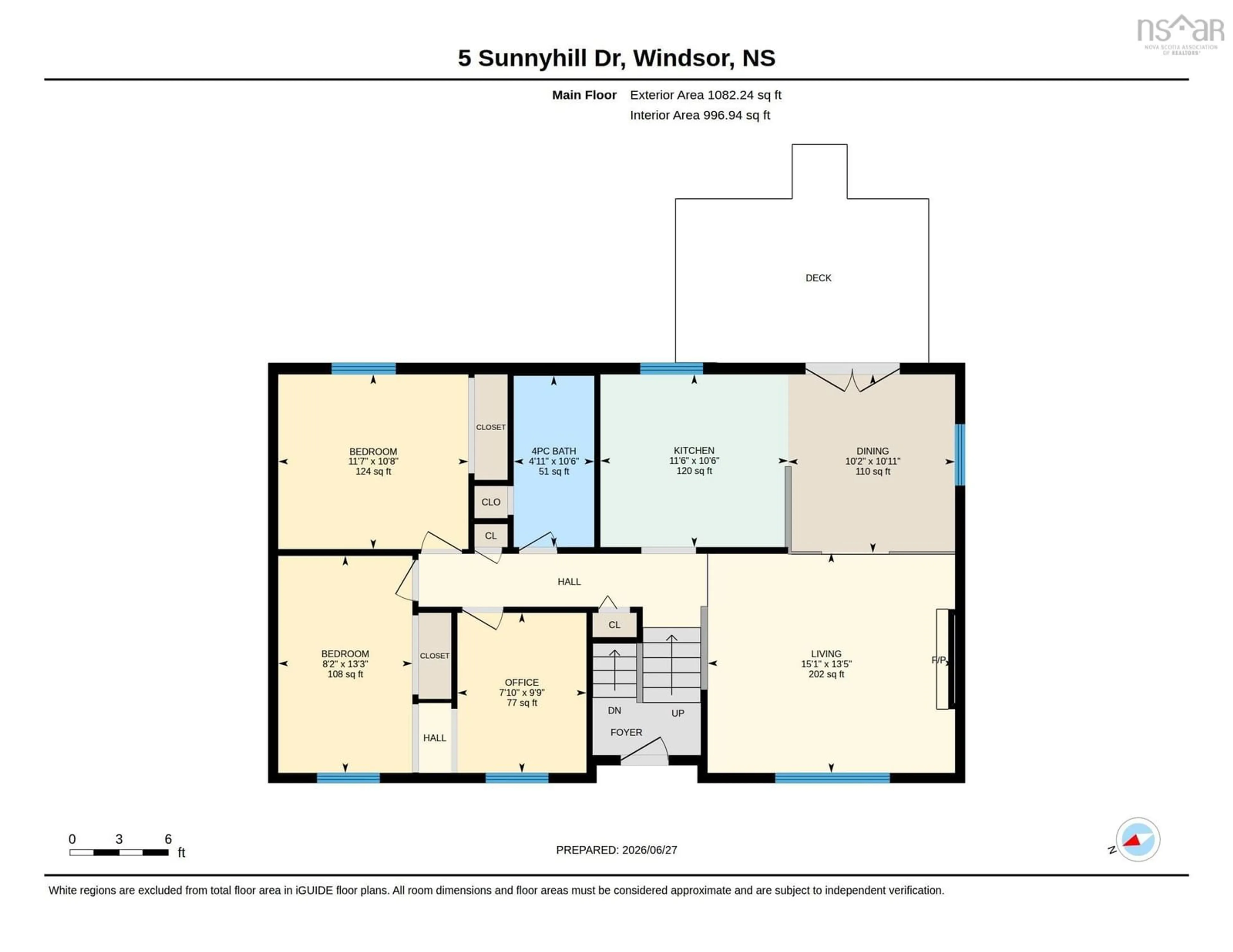 Floor plan for 5 Sunnyhill Dr, Windsor Nova Scotia B0N 2T0