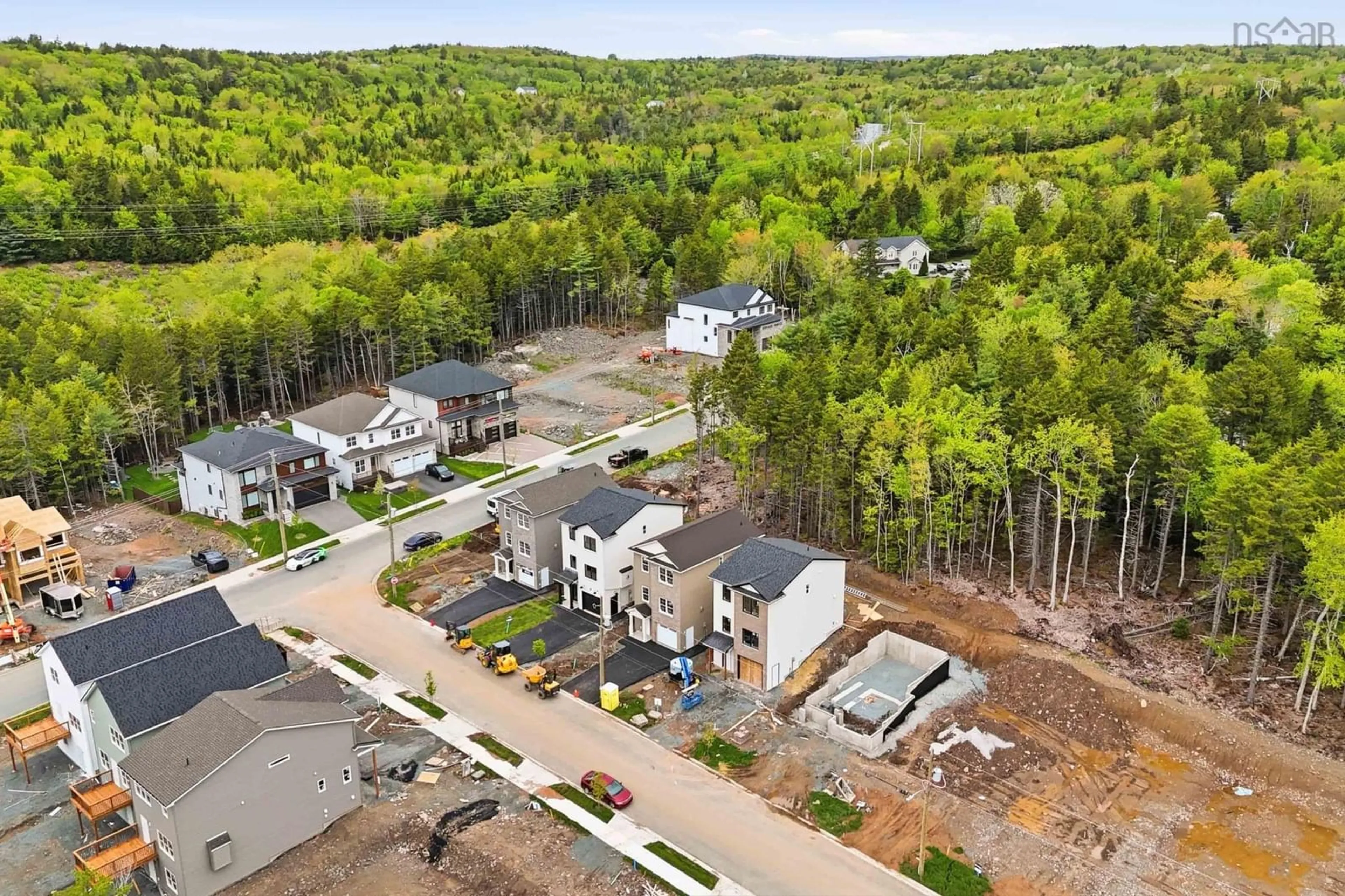 A pic from outside/outdoor area/front of a property/back of a property/a pic from drone, forest/trees view for 16 Garvey Crt #GAR-4, Bedford Nova Scotia B4B 2V6