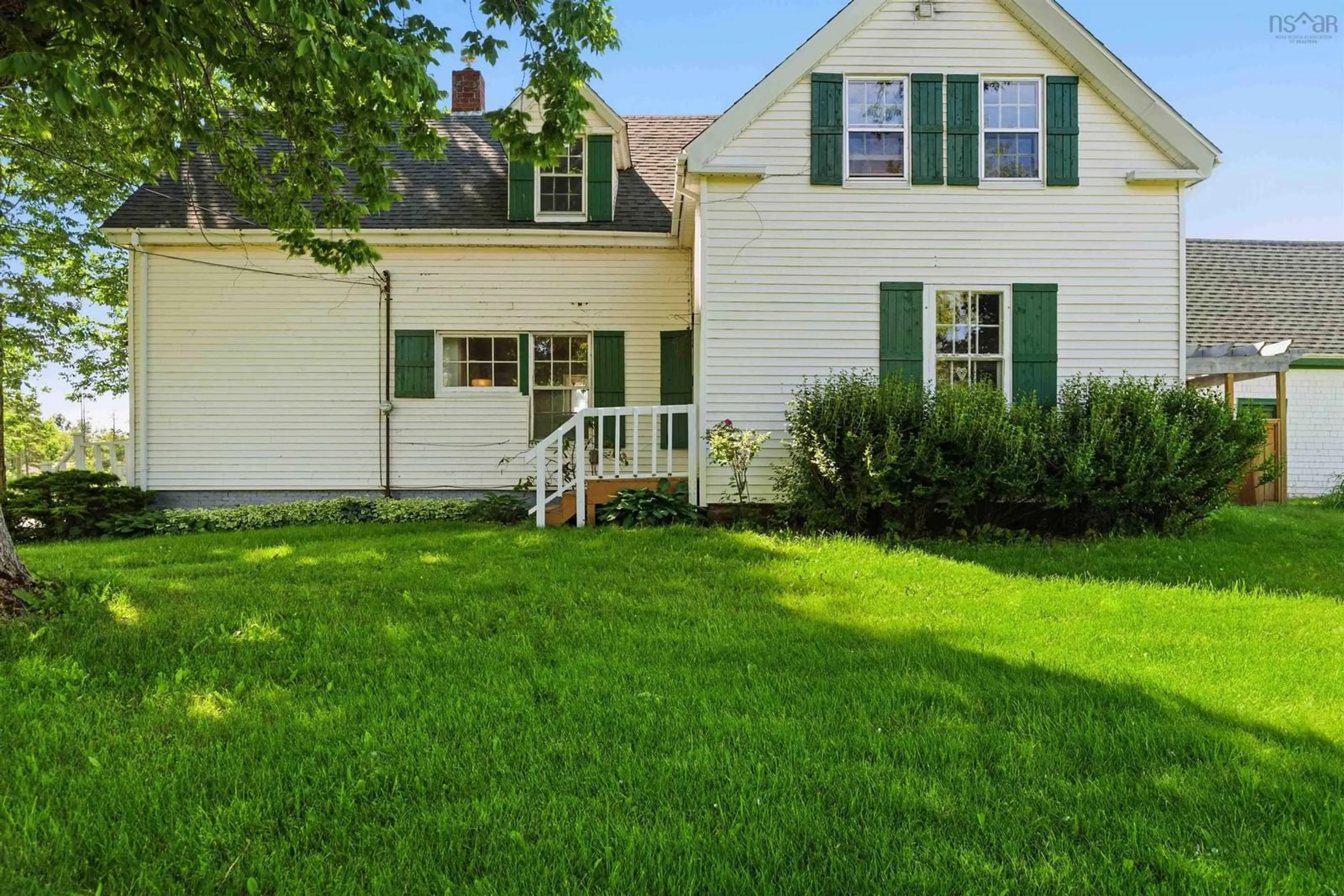 Home with vinyl exterior material, street for 483 Sangster Bridge Rd, Falmouth Nova Scotia B0P 1L0