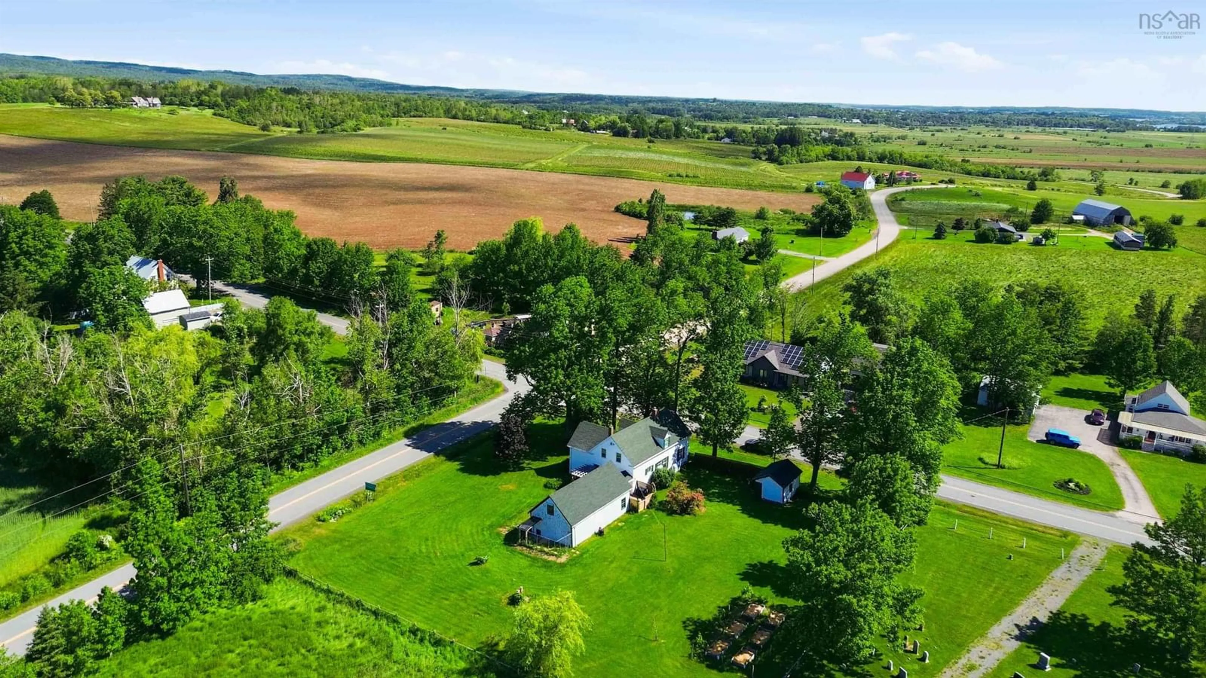 A pic from outside/outdoor area/front of a property/back of a property/a pic from drone, unknown for 483 Sangster Bridge Rd, Falmouth Nova Scotia B0P 1L0