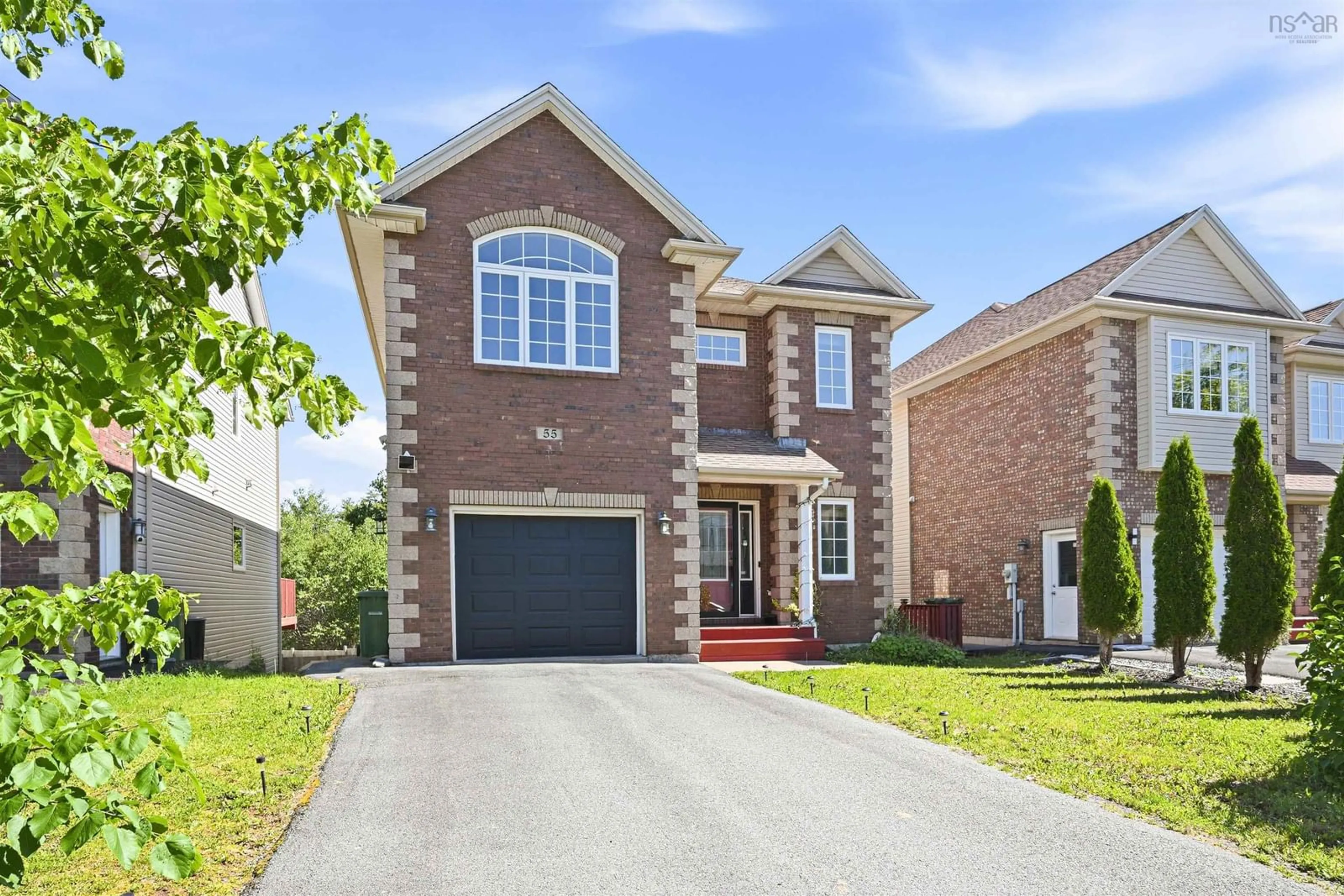 Home with brick exterior material, street for 55 Windridge Lane, Bedford Nova Scotia B4A 0E6