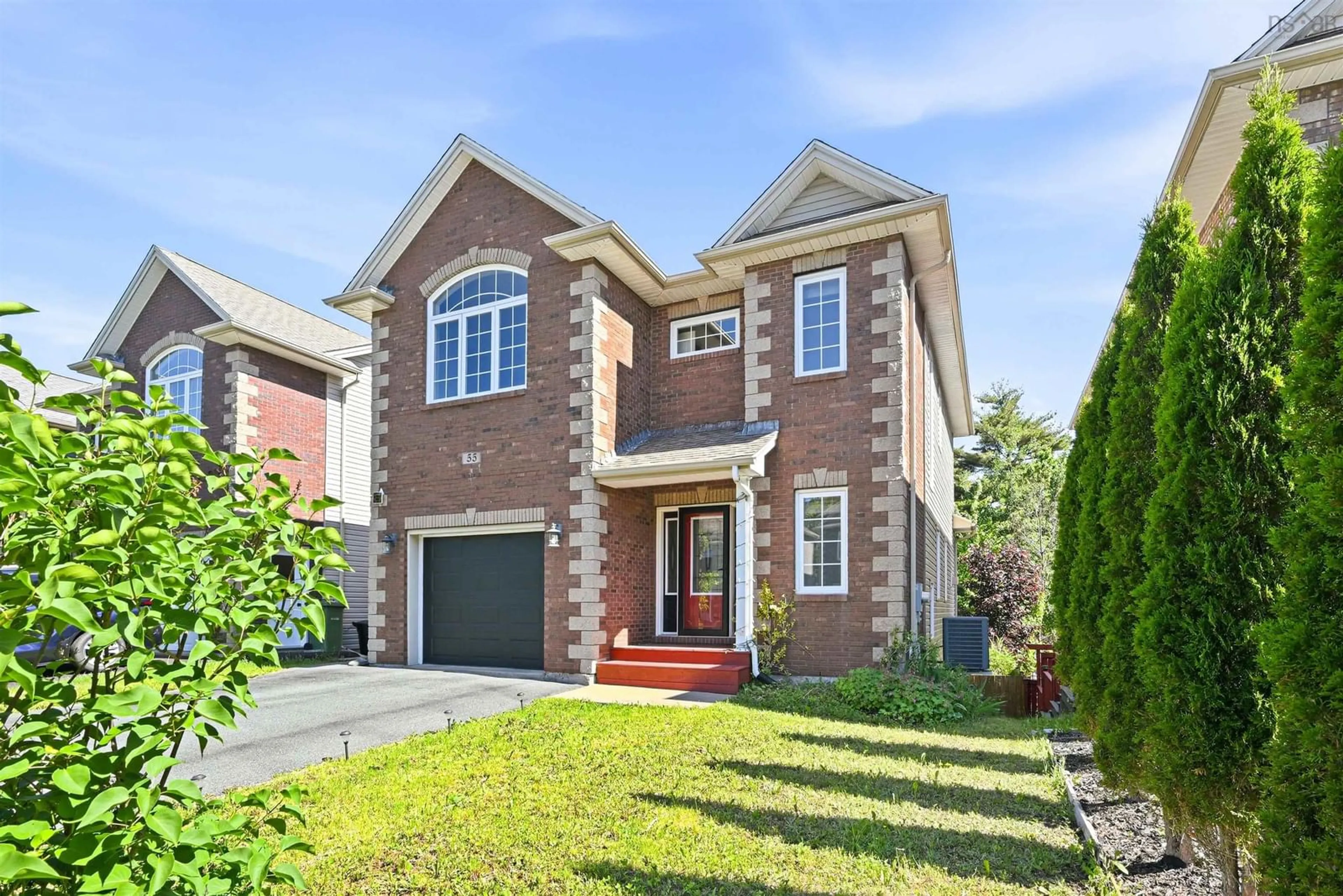 Home with brick exterior material, street for 55 Windridge Lane, Bedford Nova Scotia B4A 0E6