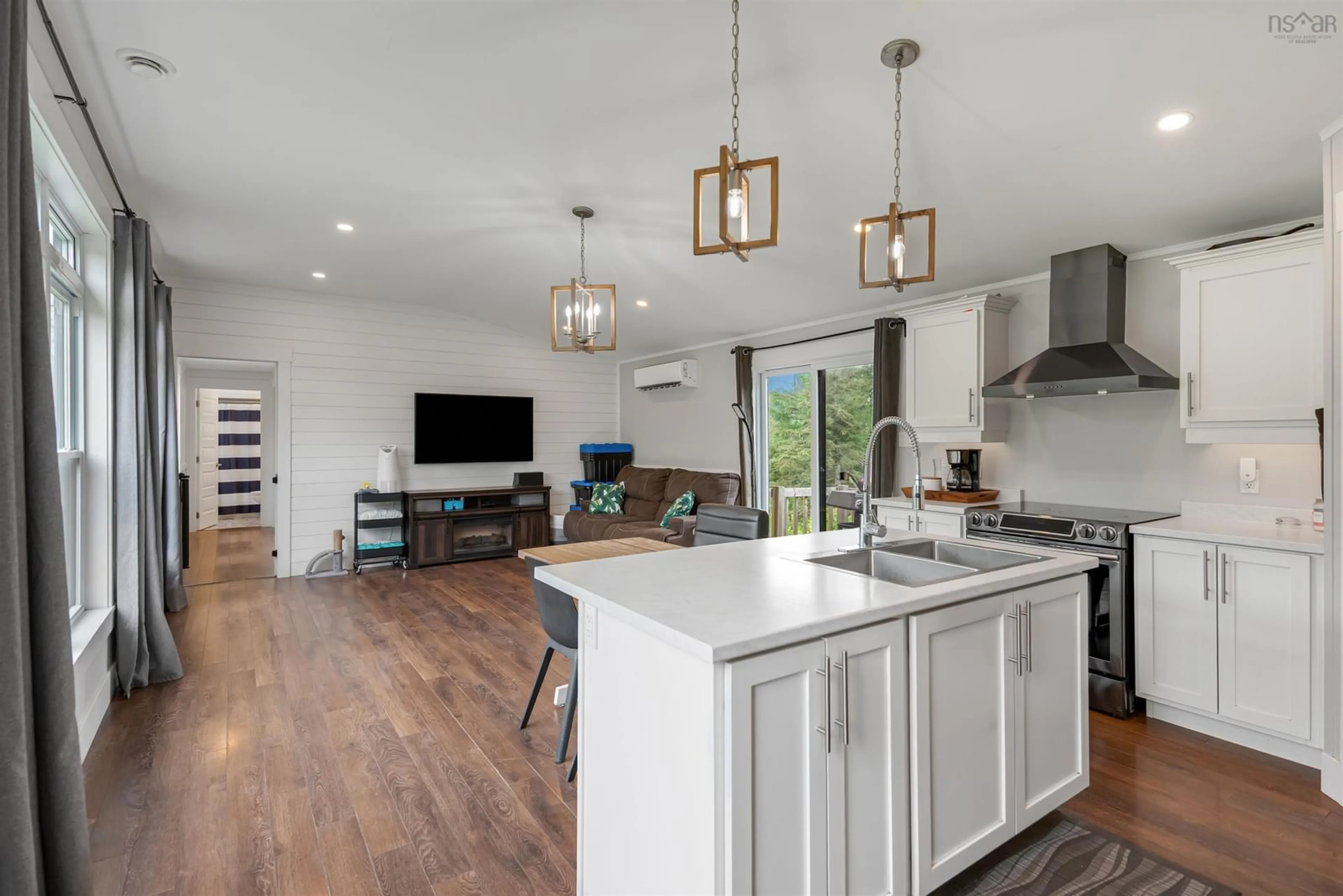Open concept kitchen, unknown for 370 Old Margaree Rd, Big Baddeck Nova Scotia B0E 1B0