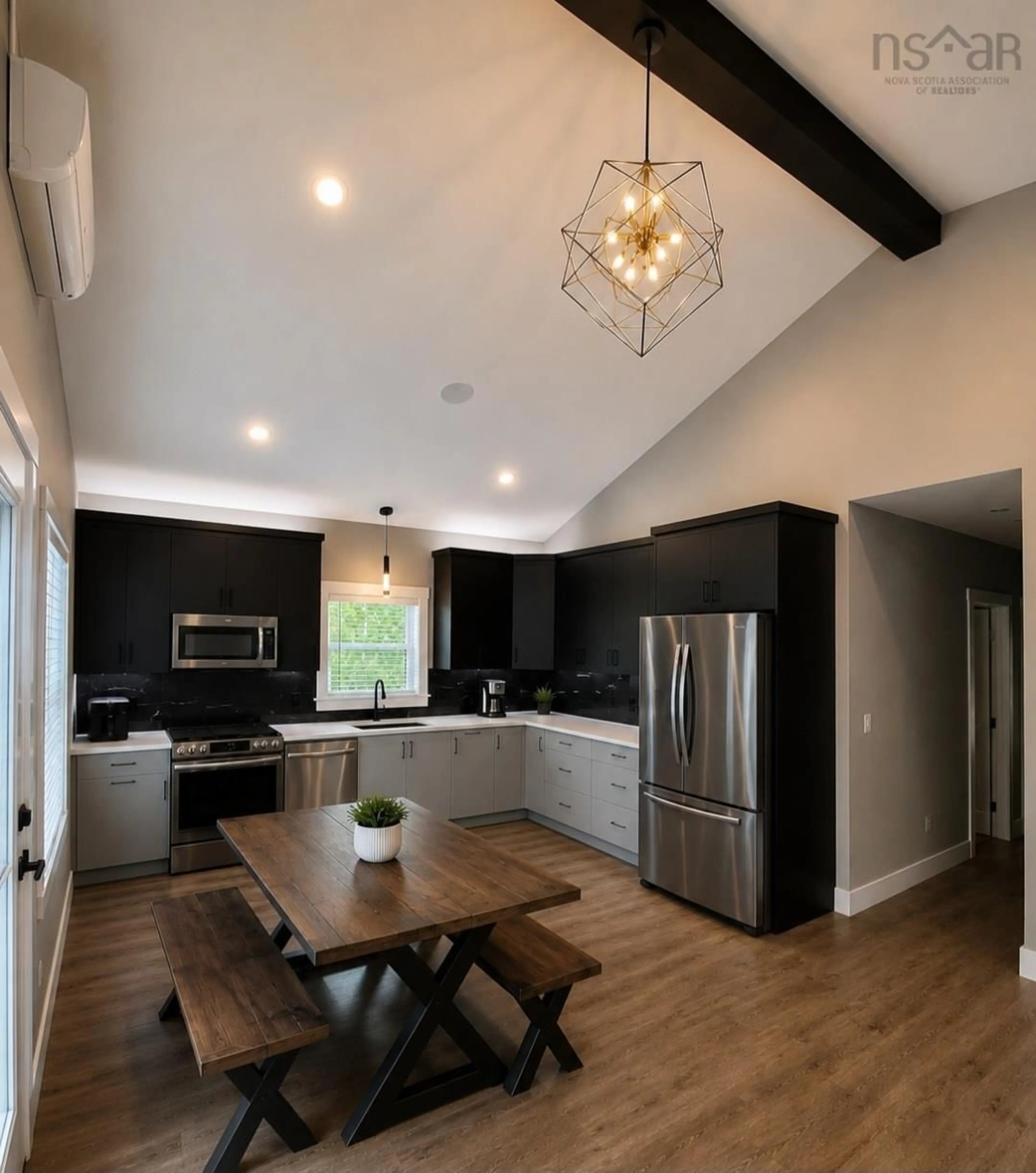 Open concept kitchen, wood/laminate floor for 117 Canyon Point Rd, Vaughan Nova Scotia B0N 2T0