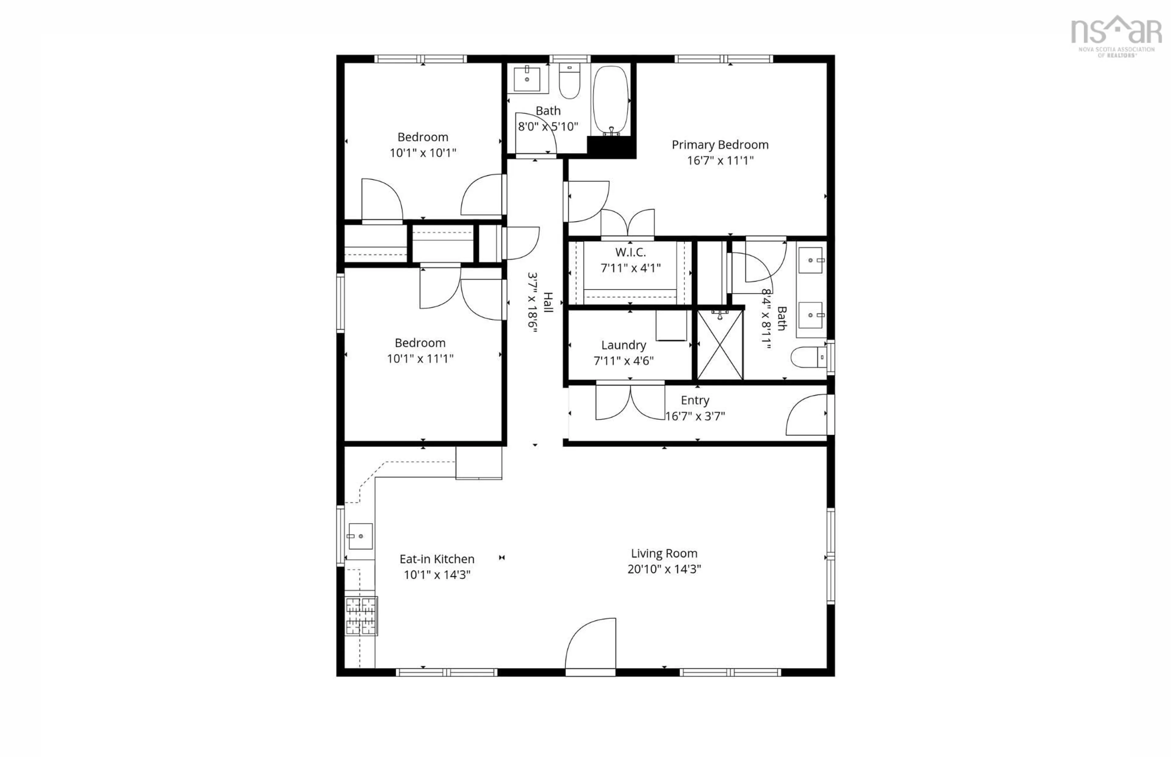 Floor plan for 117 Canyon Point Rd, Vaughan Nova Scotia B0N 2T0