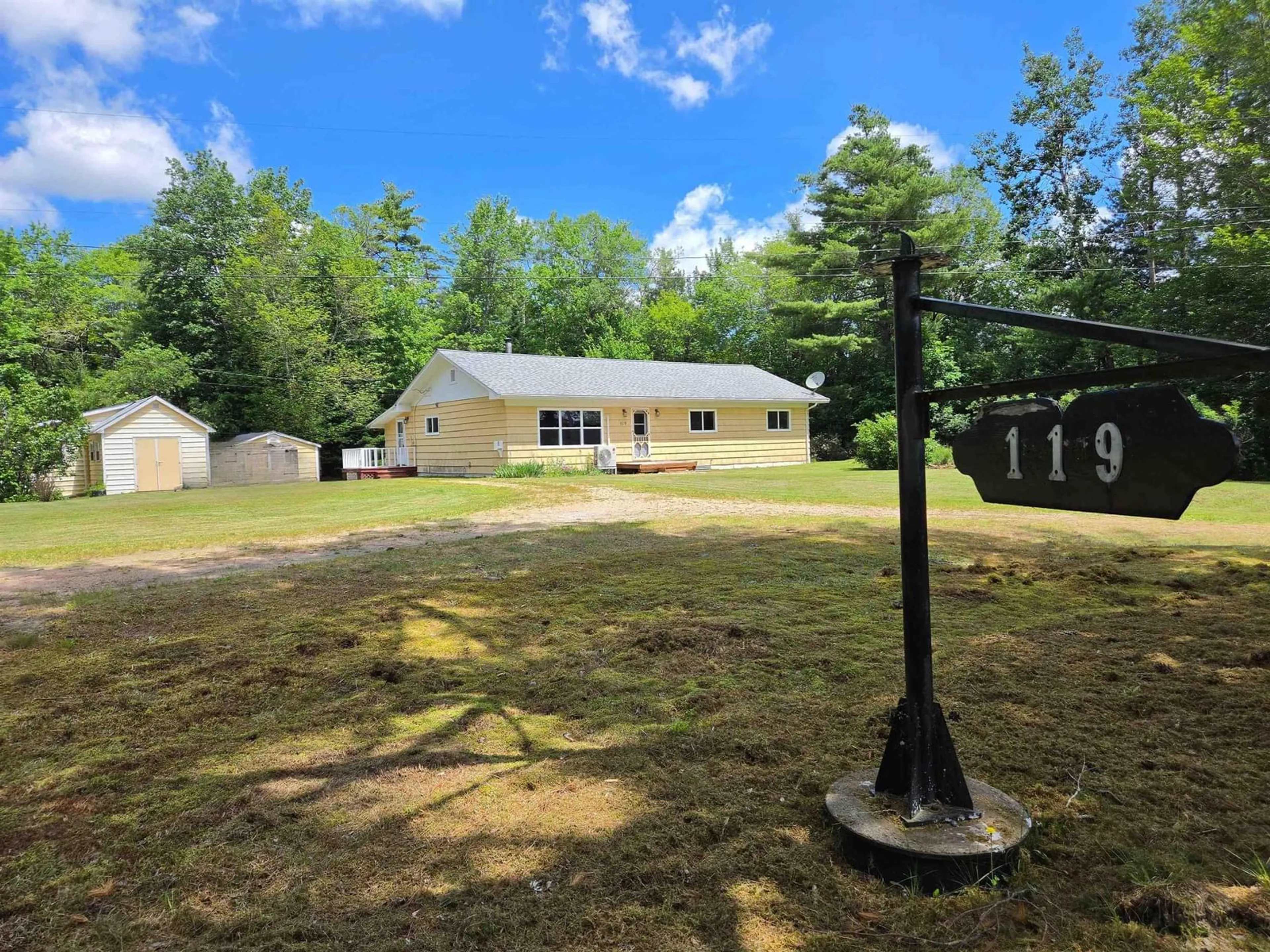 A pic from outside/outdoor area/front of a property/back of a property/a pic from drone, unknown for 119 Hubley Rd, Barss Corner Nova Scotia B0R 1A0