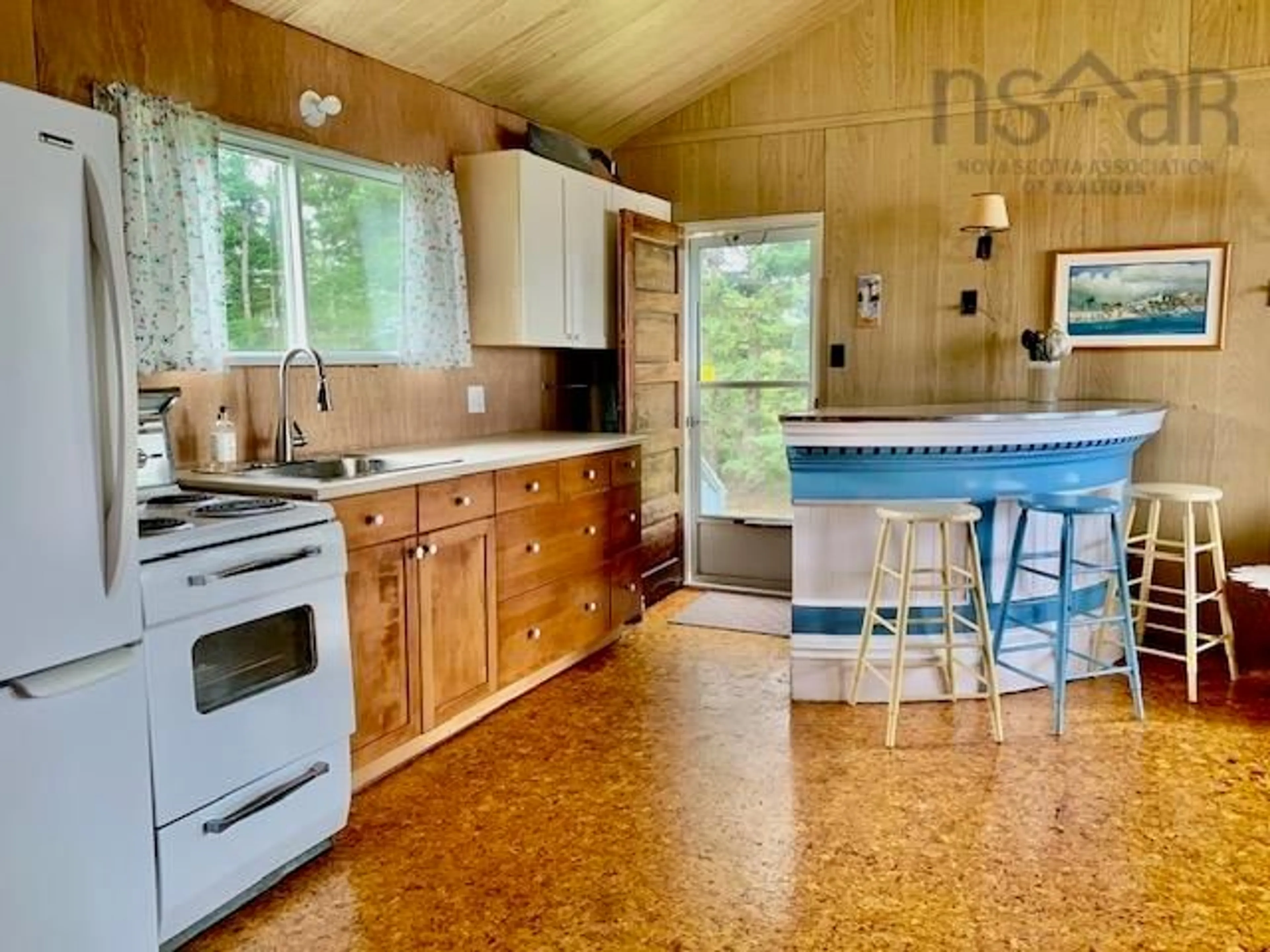 Open concept kitchen, unknown for 99 Purdy Beach Lane, Pugwash Nova Scotia B0K 1L0