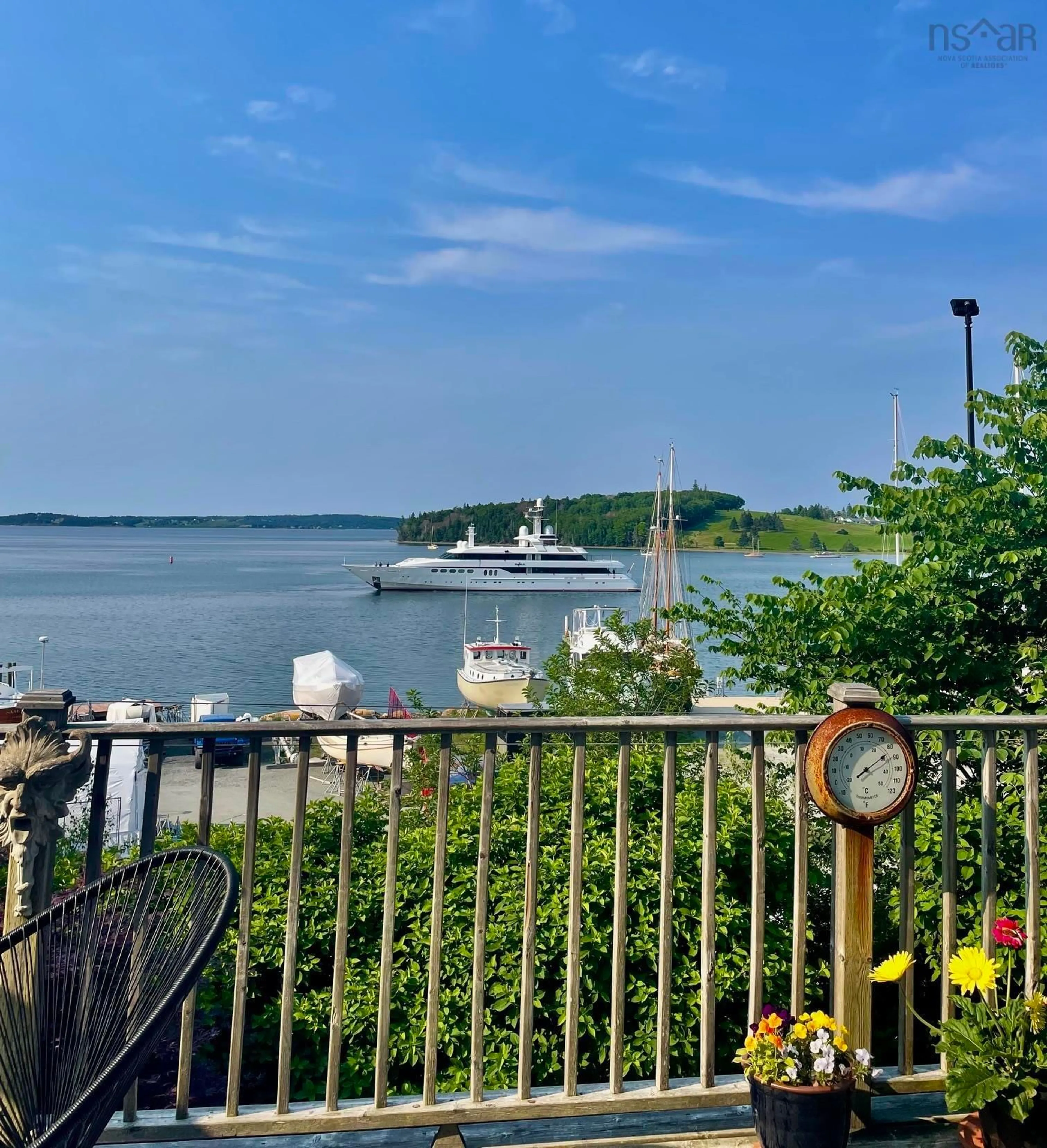 Patio, water/lake/river/ocean view for 268 Montague St, Lunenburg Nova Scotia B0J 2C0