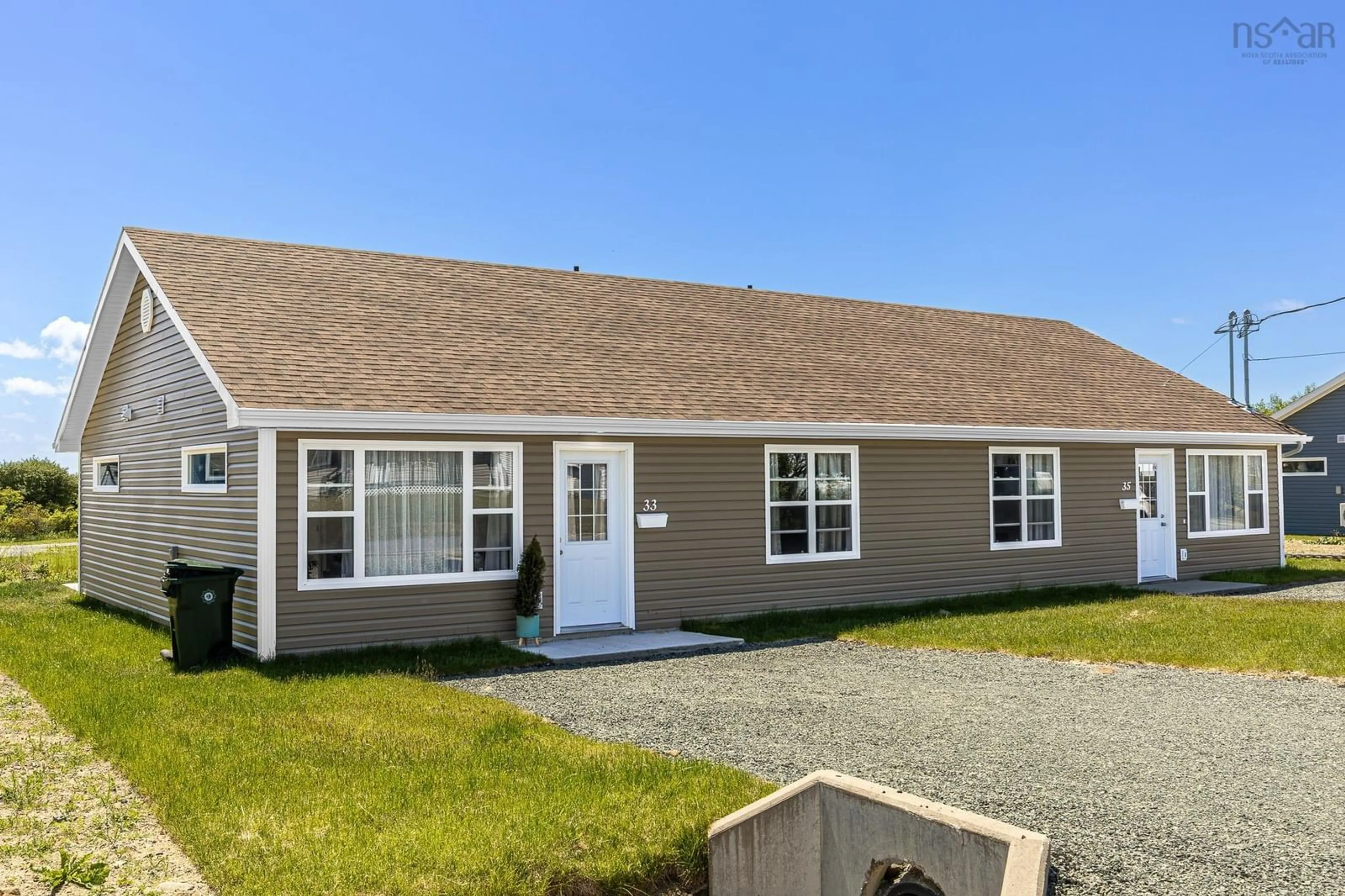 Home with vinyl exterior material, street for 33/35 39/41 Maple St, Scotchtown Nova Scotia B1H 3M4